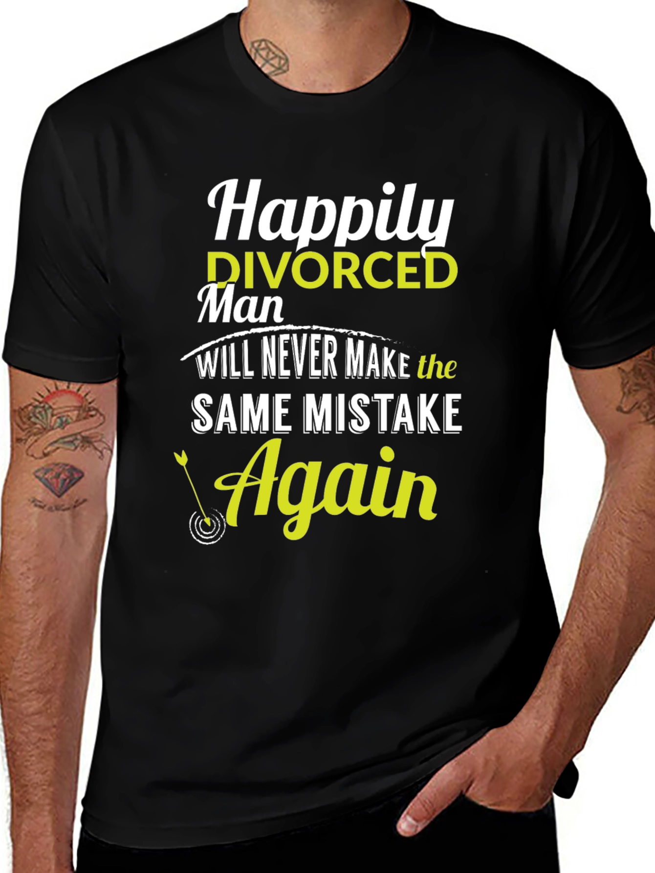 Variant 21 of Happily Divorced T-Shirt - Never Again Mistake