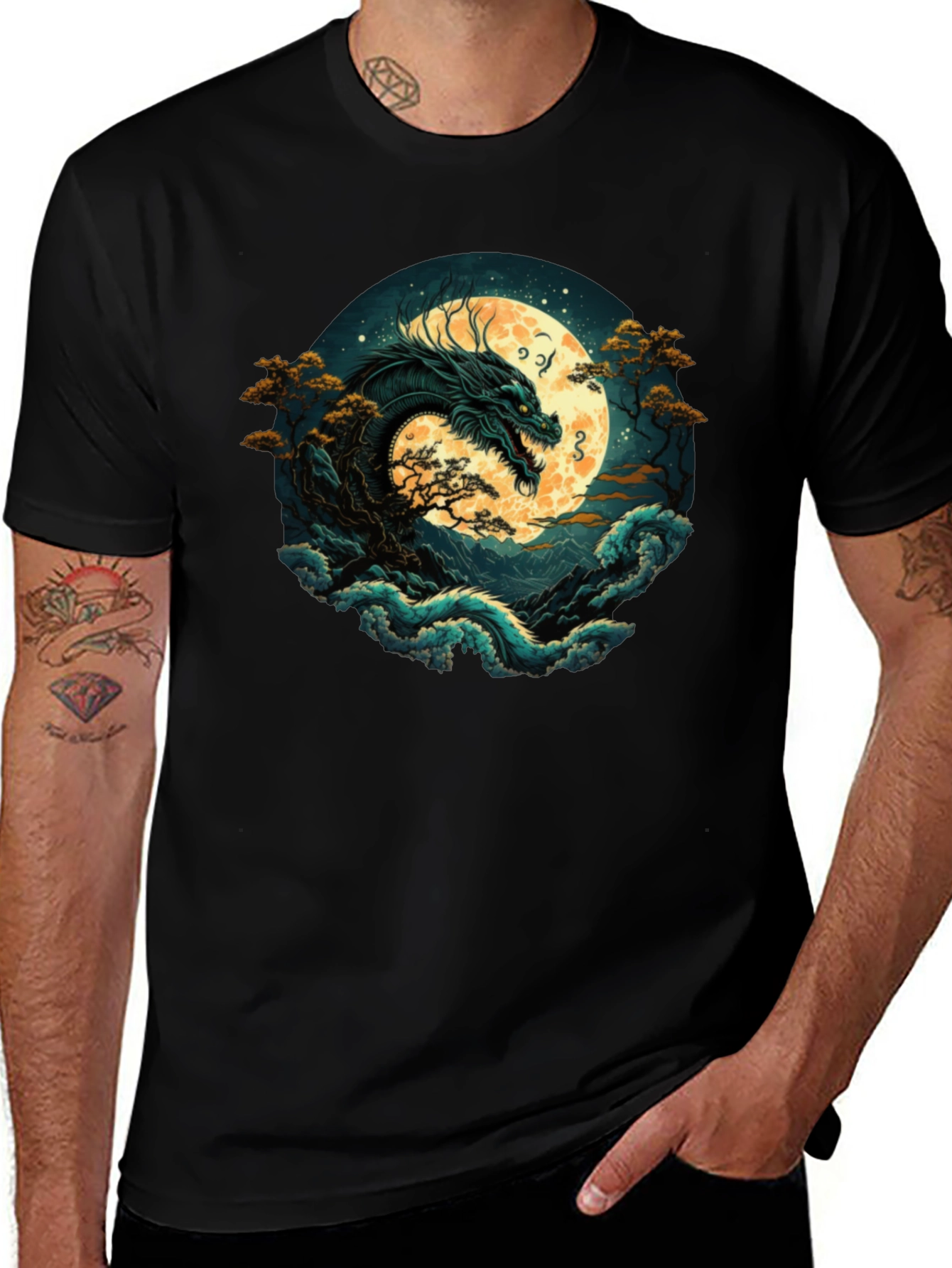 Variant 24 of Dragon Moon Graphic Tee