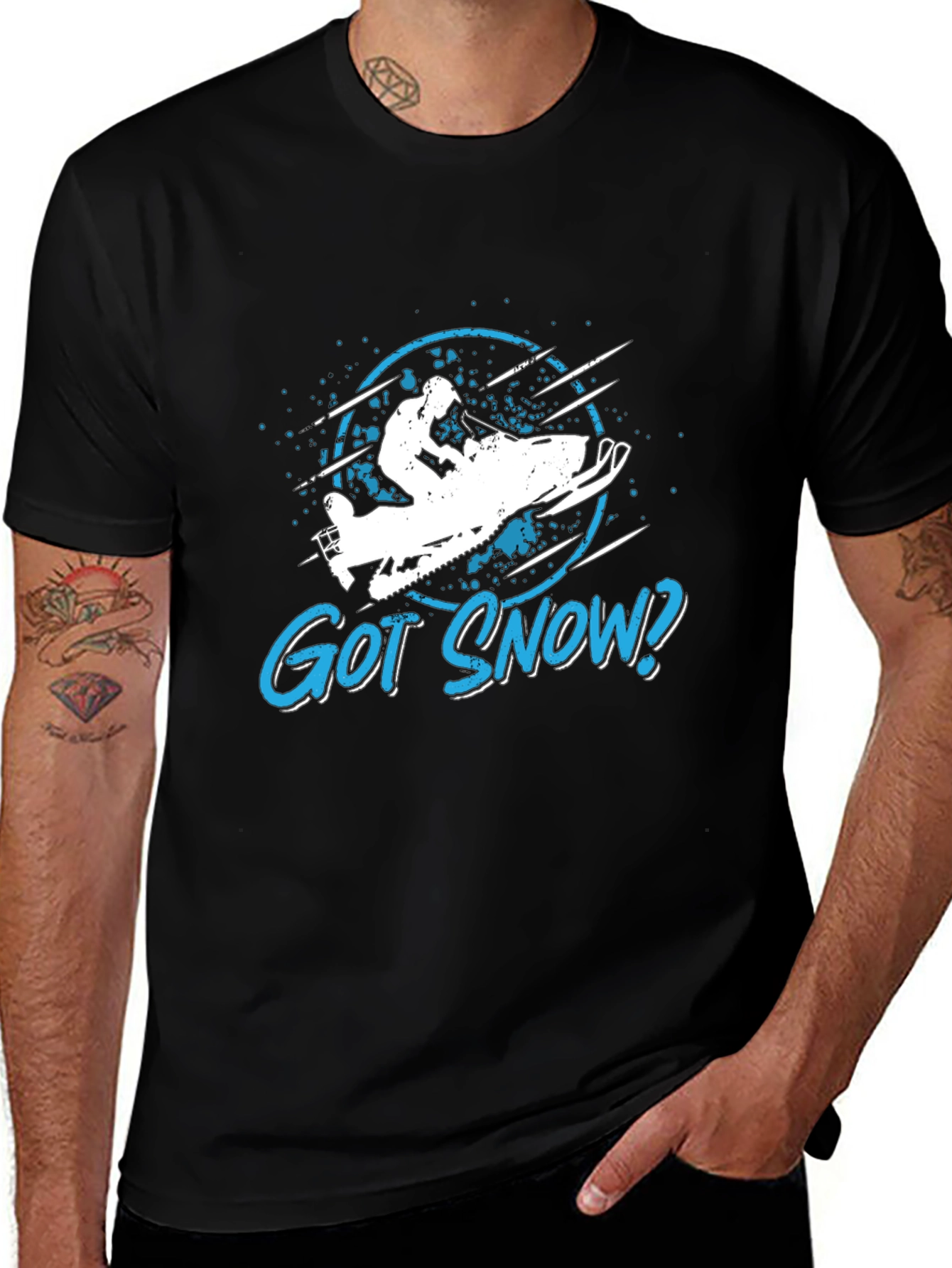 Variant 7 of Got Snow? Graphic Tee - Snowmobile Design