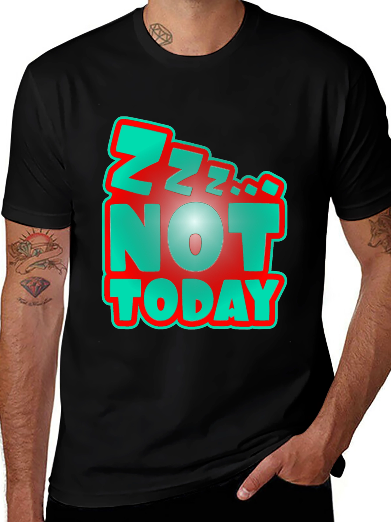 Not Today Graphic Tee - Sleepy Day Style