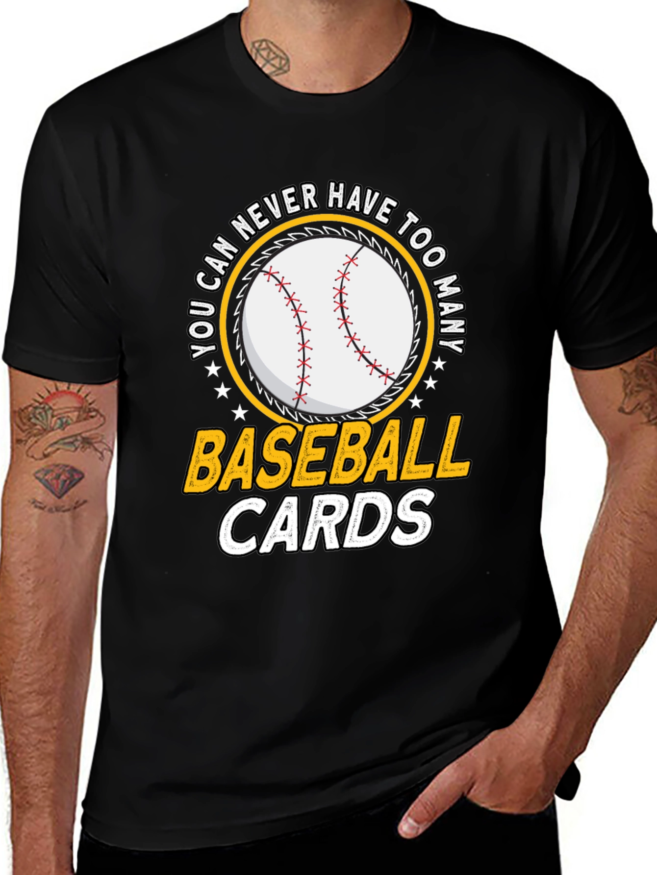Variant 14 of Baseball Cards Graphic T-Shirt