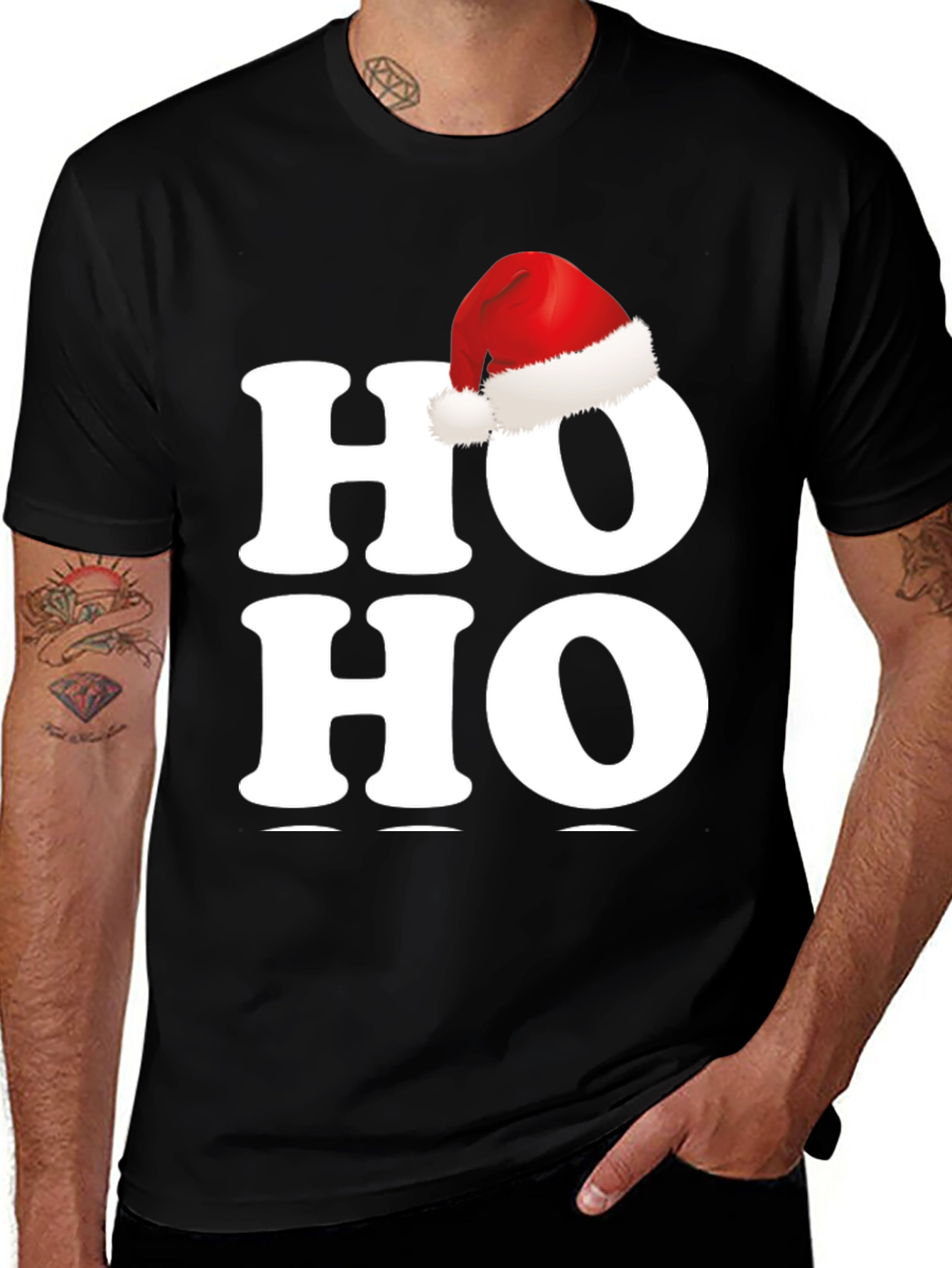 Variant 24 of Festive 'Ho Ho Ho' Christmas T-Shirt