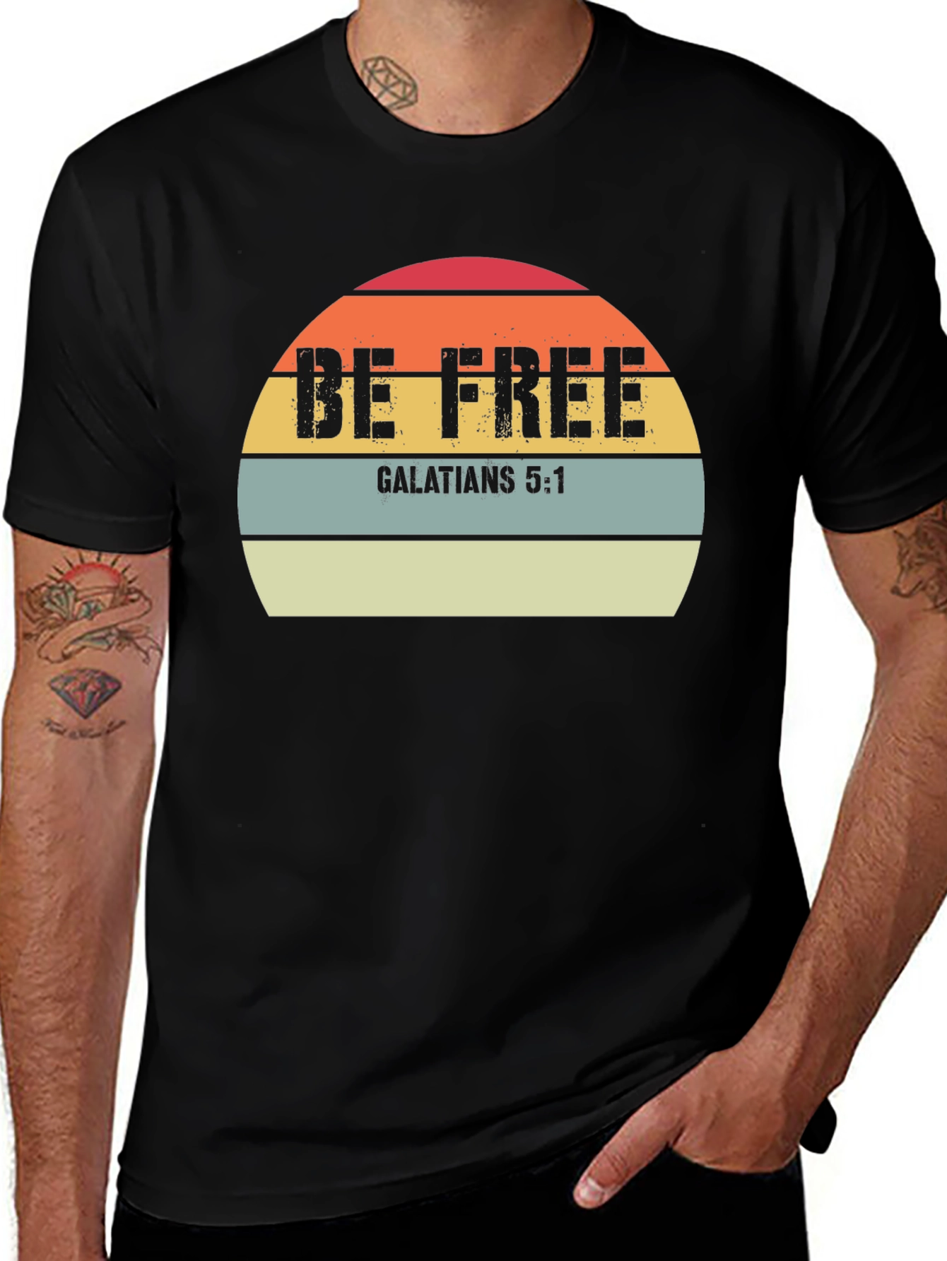 Be Free Galatians 5:1 T-Shirt