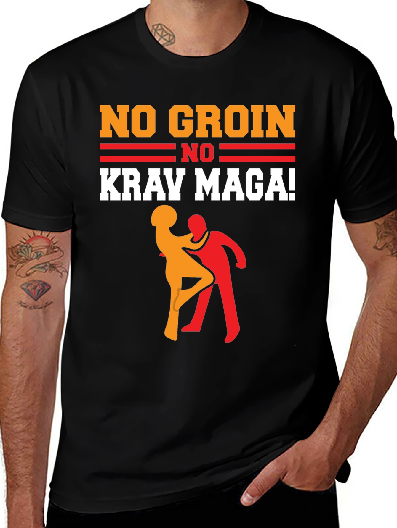 No Groin No Krav Maga! Martial Arts T-Shirt