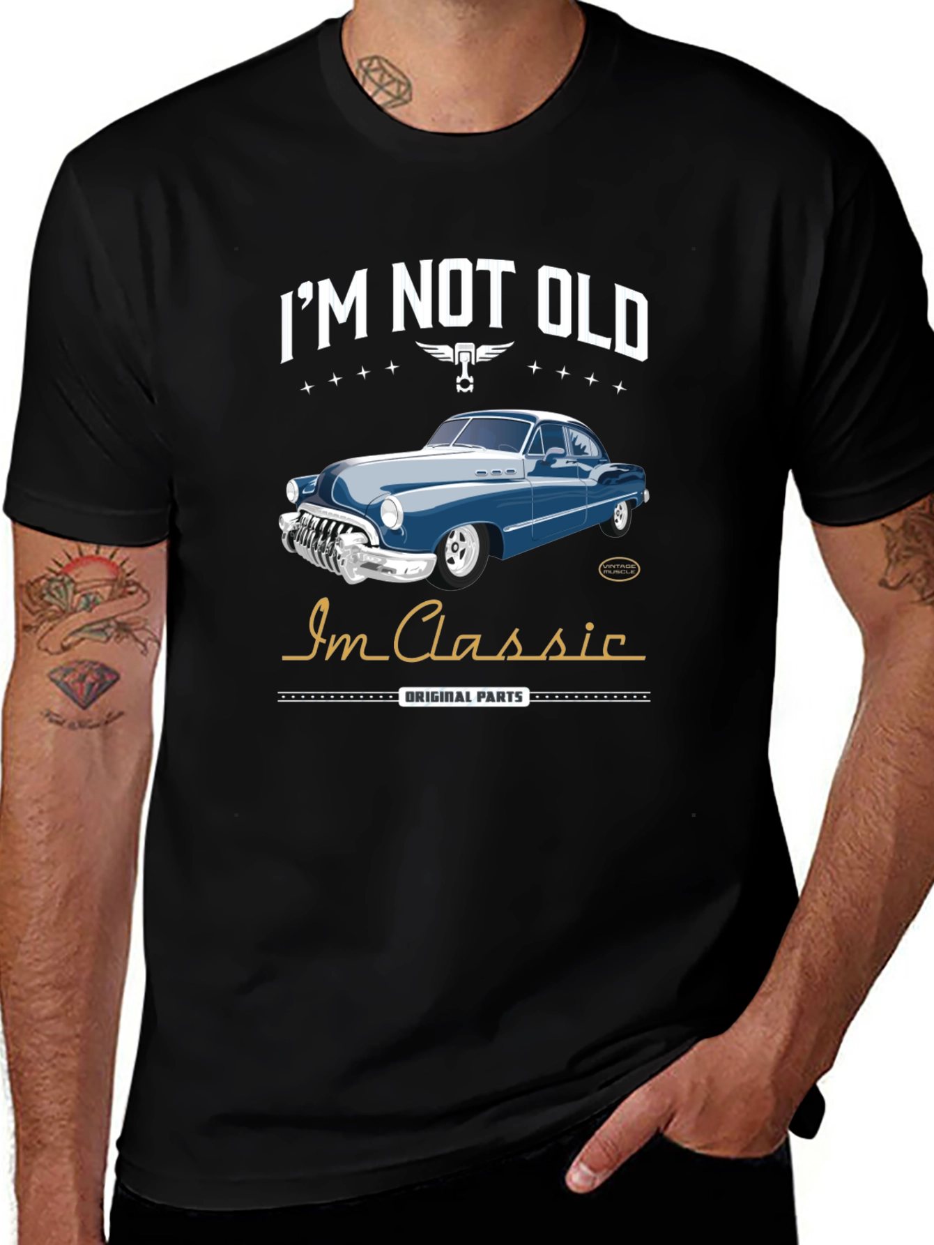 Variant 23 of I'm Not Old I'm Classic T-Shirt - Vintage Car Graphic