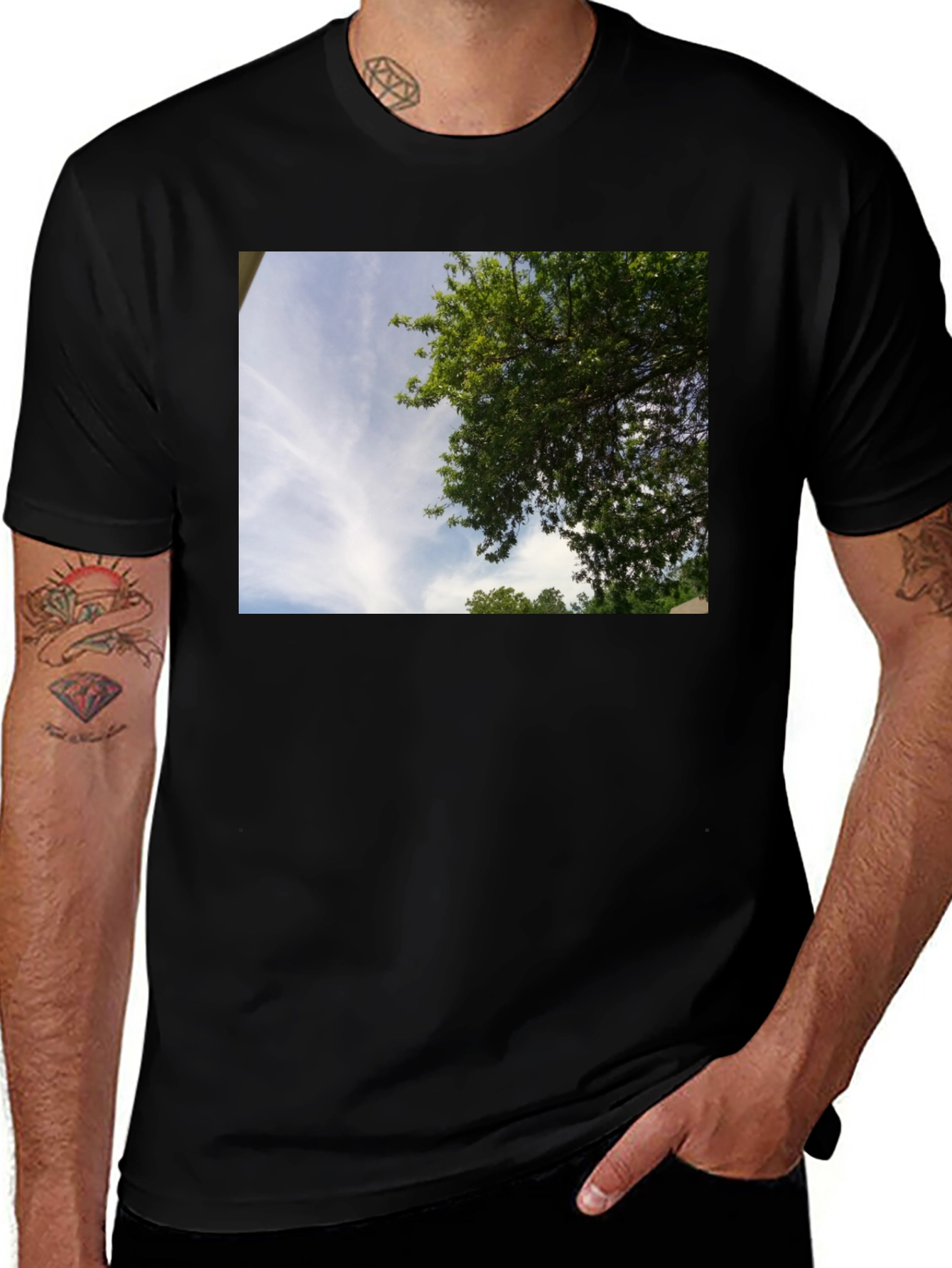 Variant 14 of Sky Through the Trees Graphic Tee