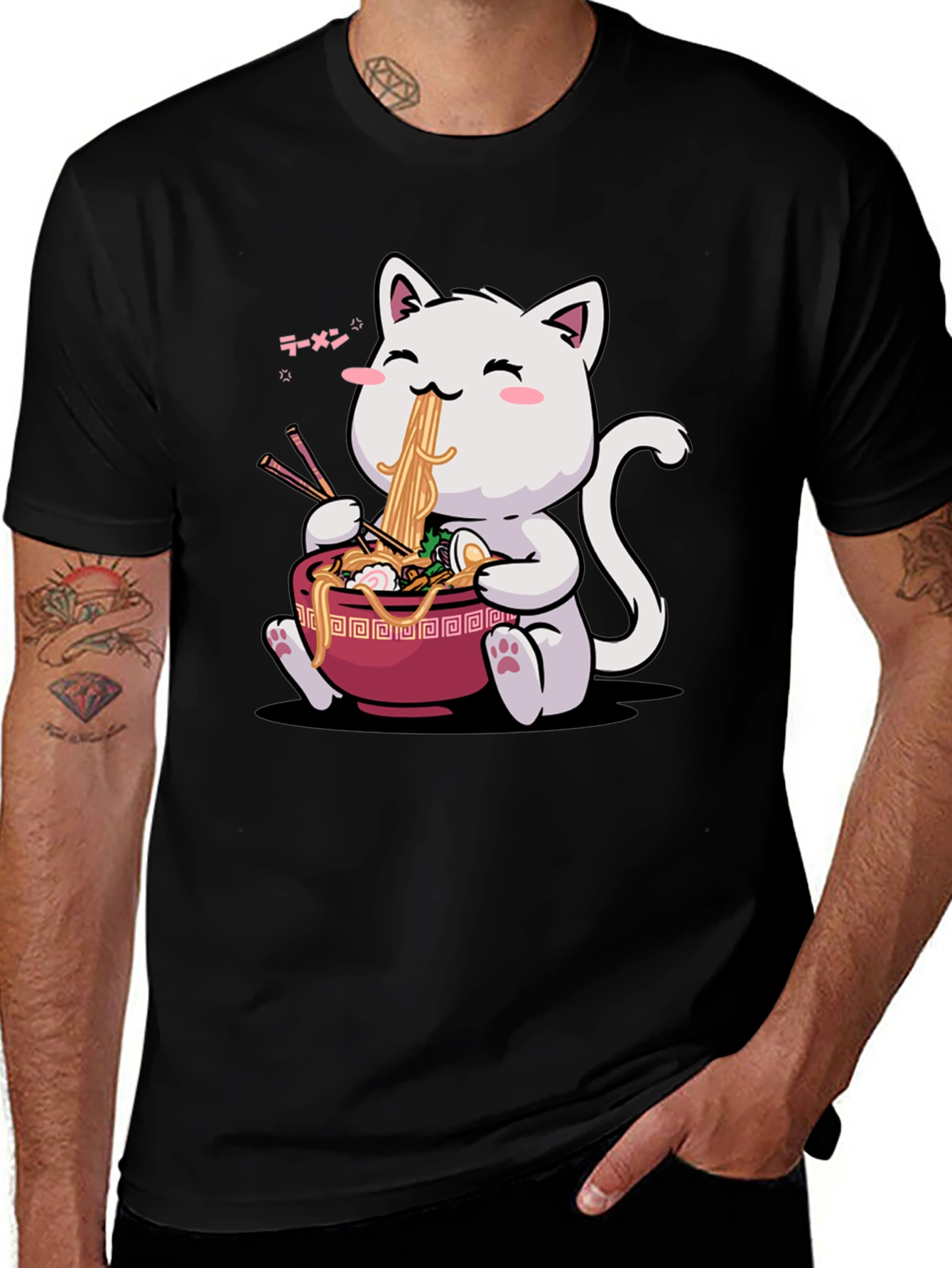 Variant 11 of Ramen Cat Graphic Tee