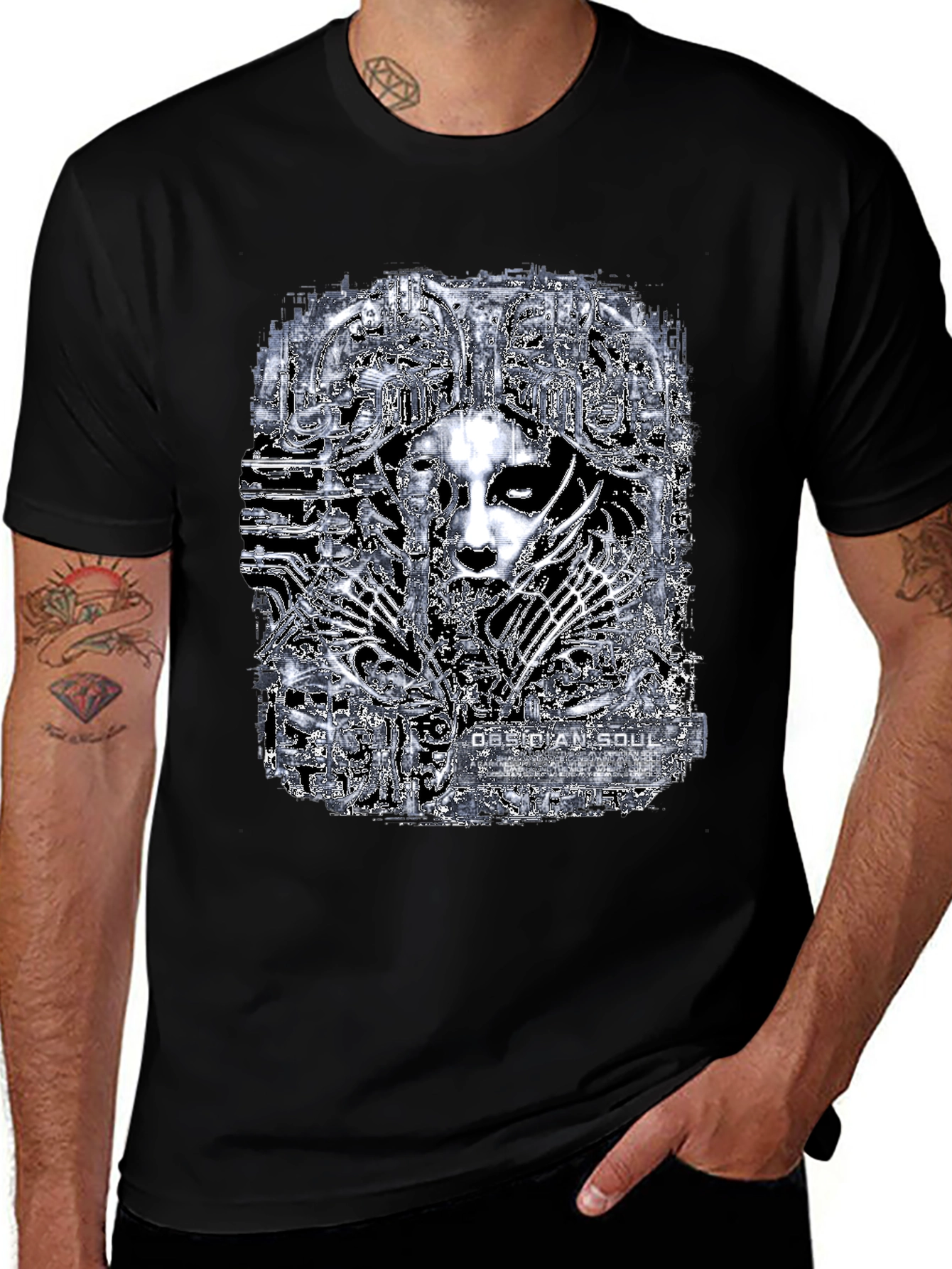 Variant 9 of Obsidian Soul Graphic Tee - Dark Fantasy T-Shirt