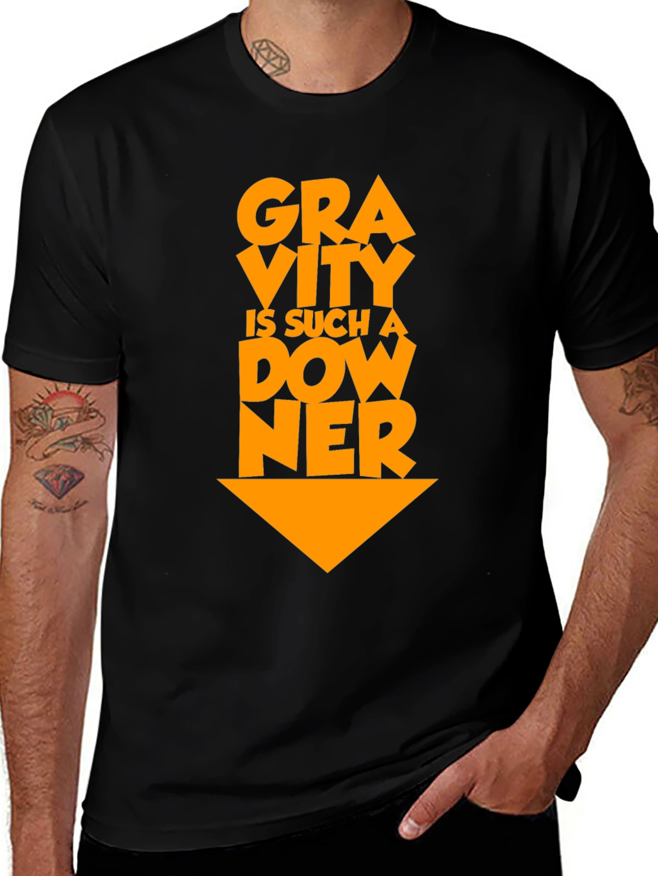 Variant 28 of Gravity Is Such a Downer Funny T-Shirt