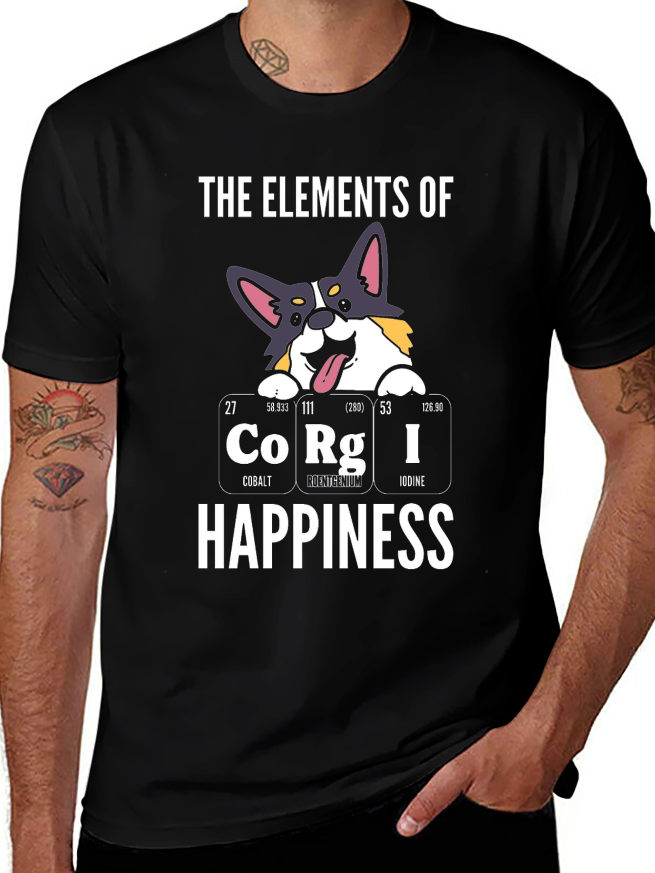 Variant 30 of Corgi Elements of Happiness Graphic T-Shirt