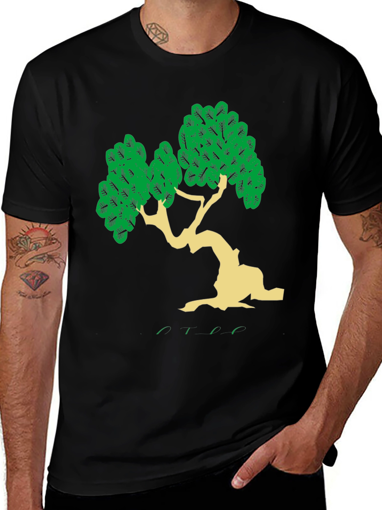 Variant 25 of Bonsai Tree Graphic Tee - Casual Cool