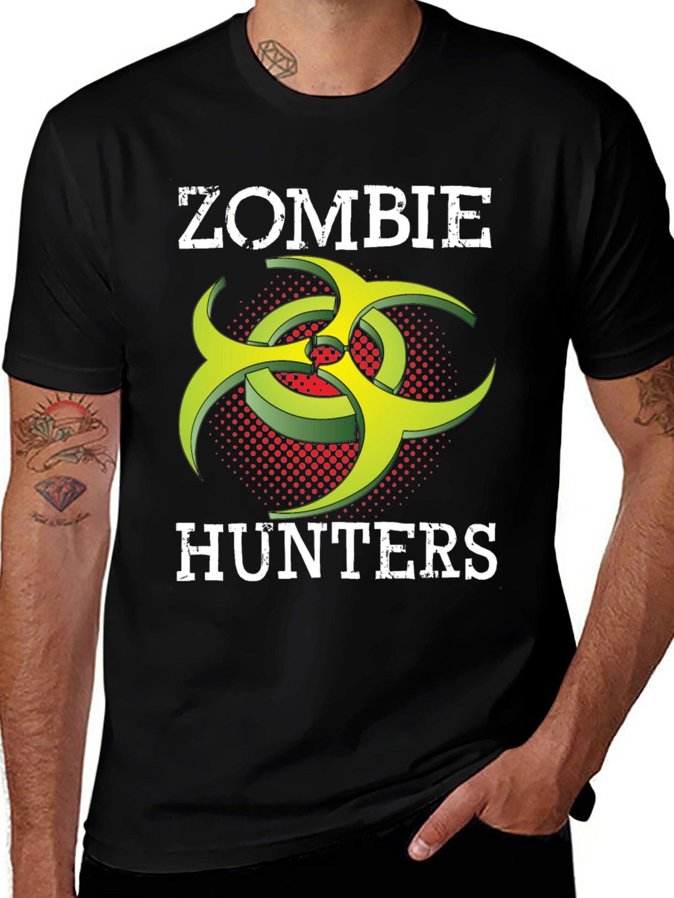 Variant 25 of Zombie Hunters T-Shirt: Biohazard Symbol Tee