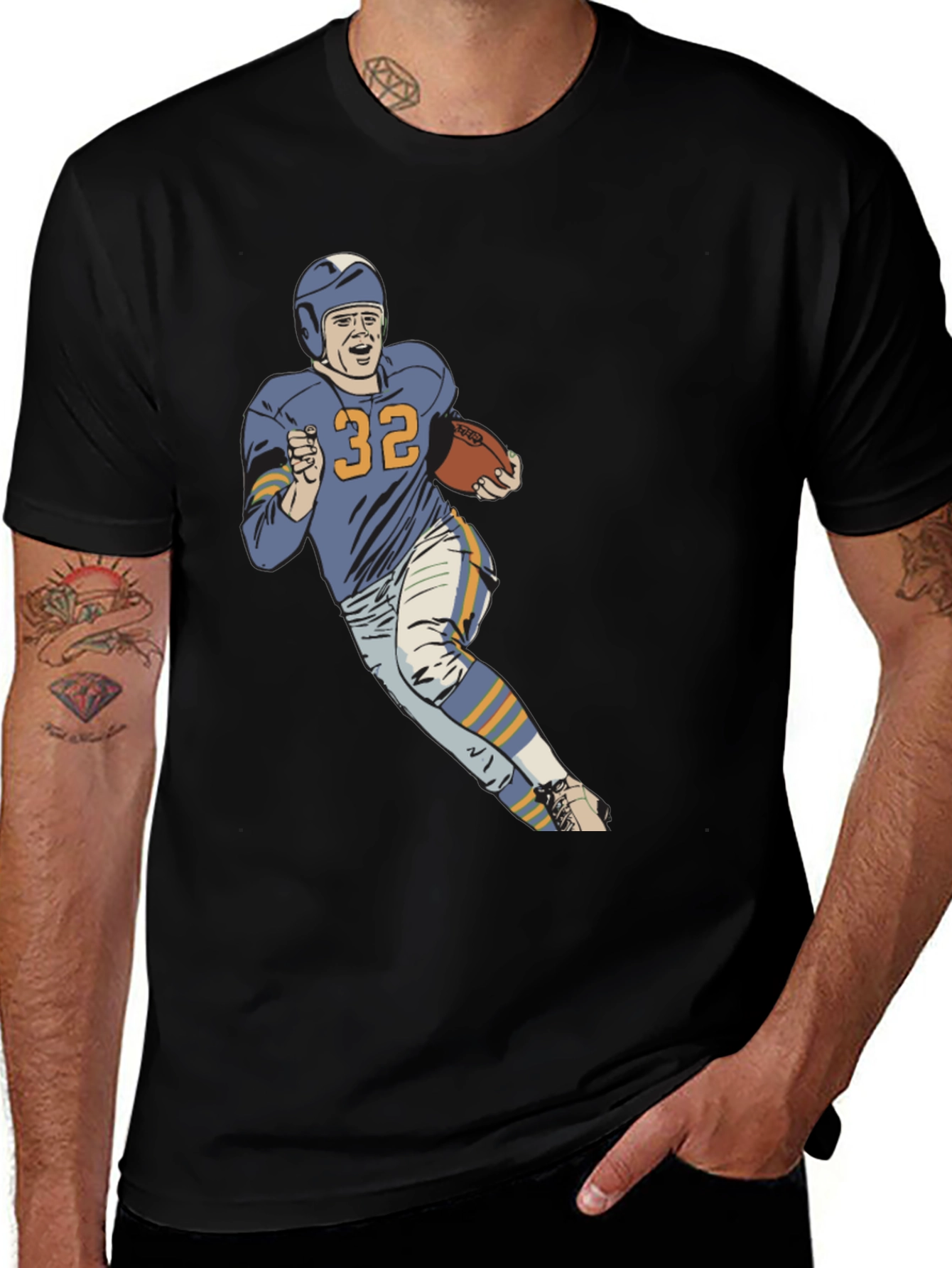 Variant 30 of Vintage Football Player Graphic Tee - Number 32