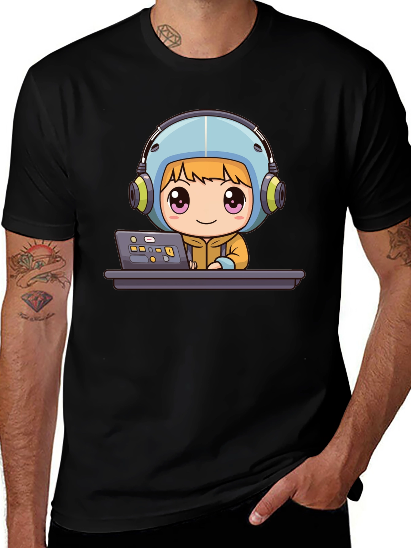 Variant 19 of Anime Gamer Graphic Tee - Cool & Stylish Black T-Shirt