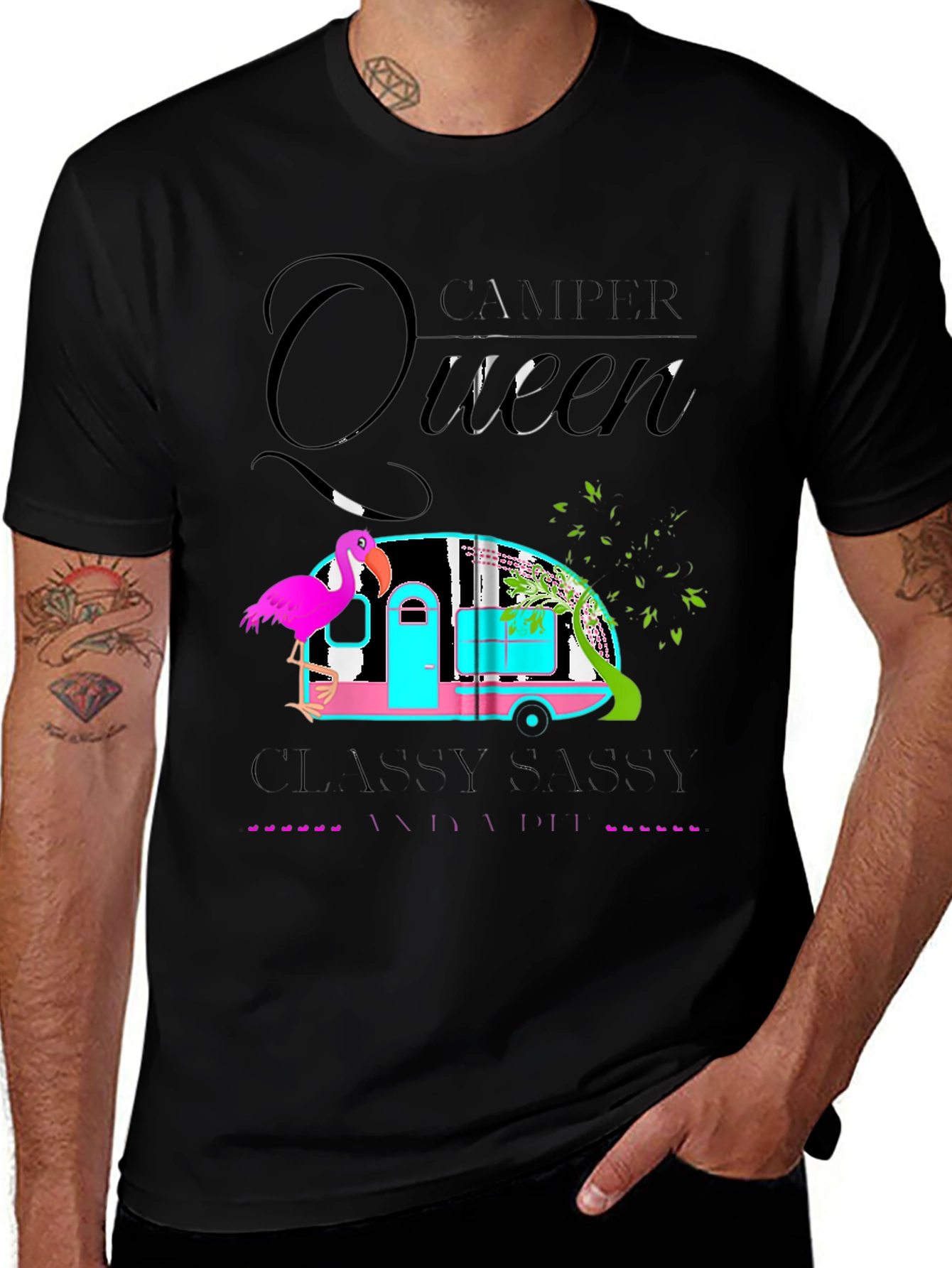 Camper Queen T-Shirt - Classy, Sassy & A Bit Badassy