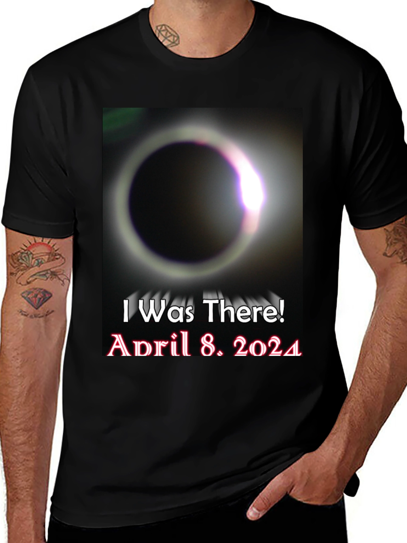 I Was There! April 8, 2024 Solar Eclipse T-Shirt