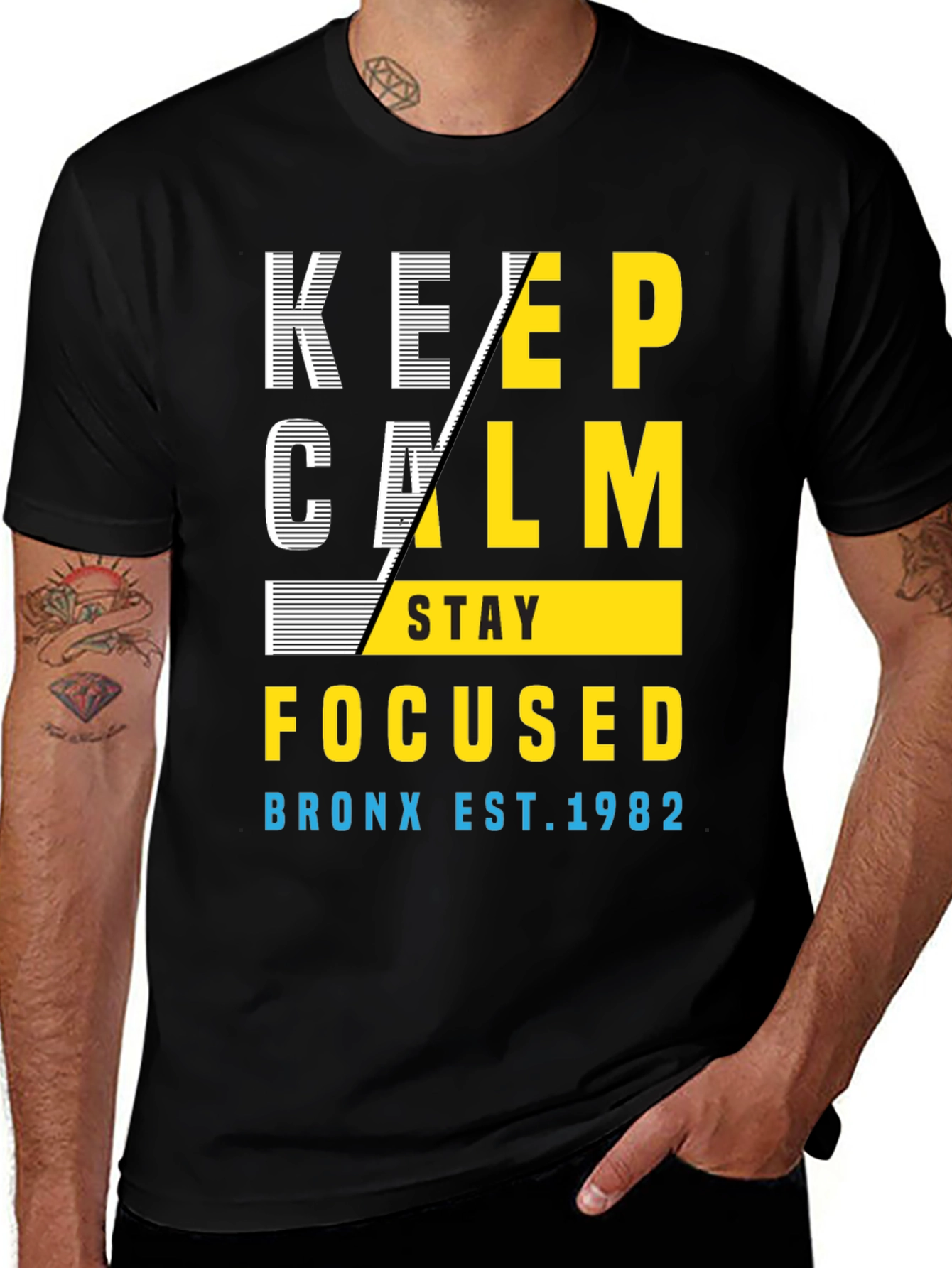 Variant 30 of Keep Calm & Stay Focused Graphic T-Shirt