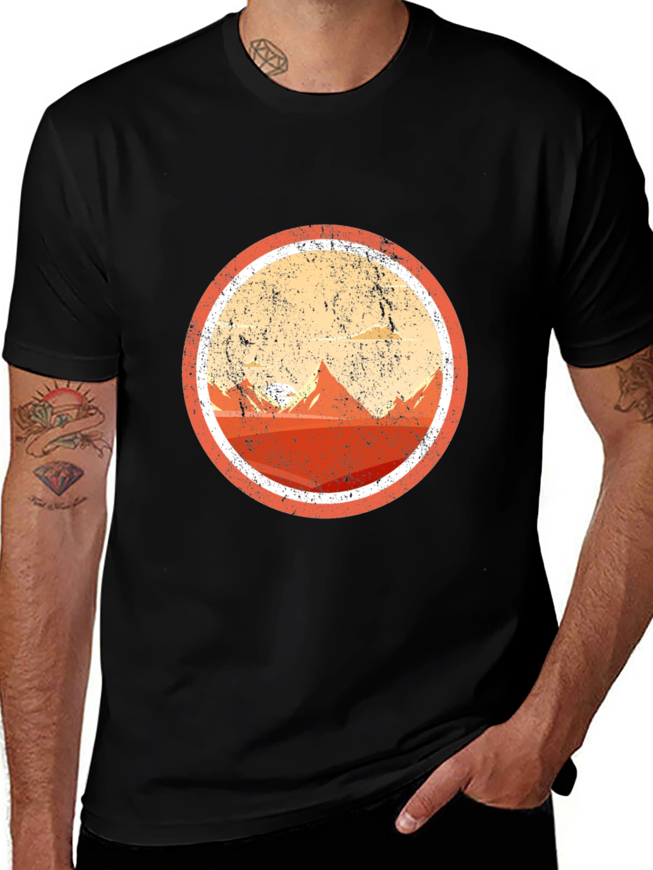 Variant 20 of Vintage Mountain Graphic T-Shirt - Retro Outdoor Style