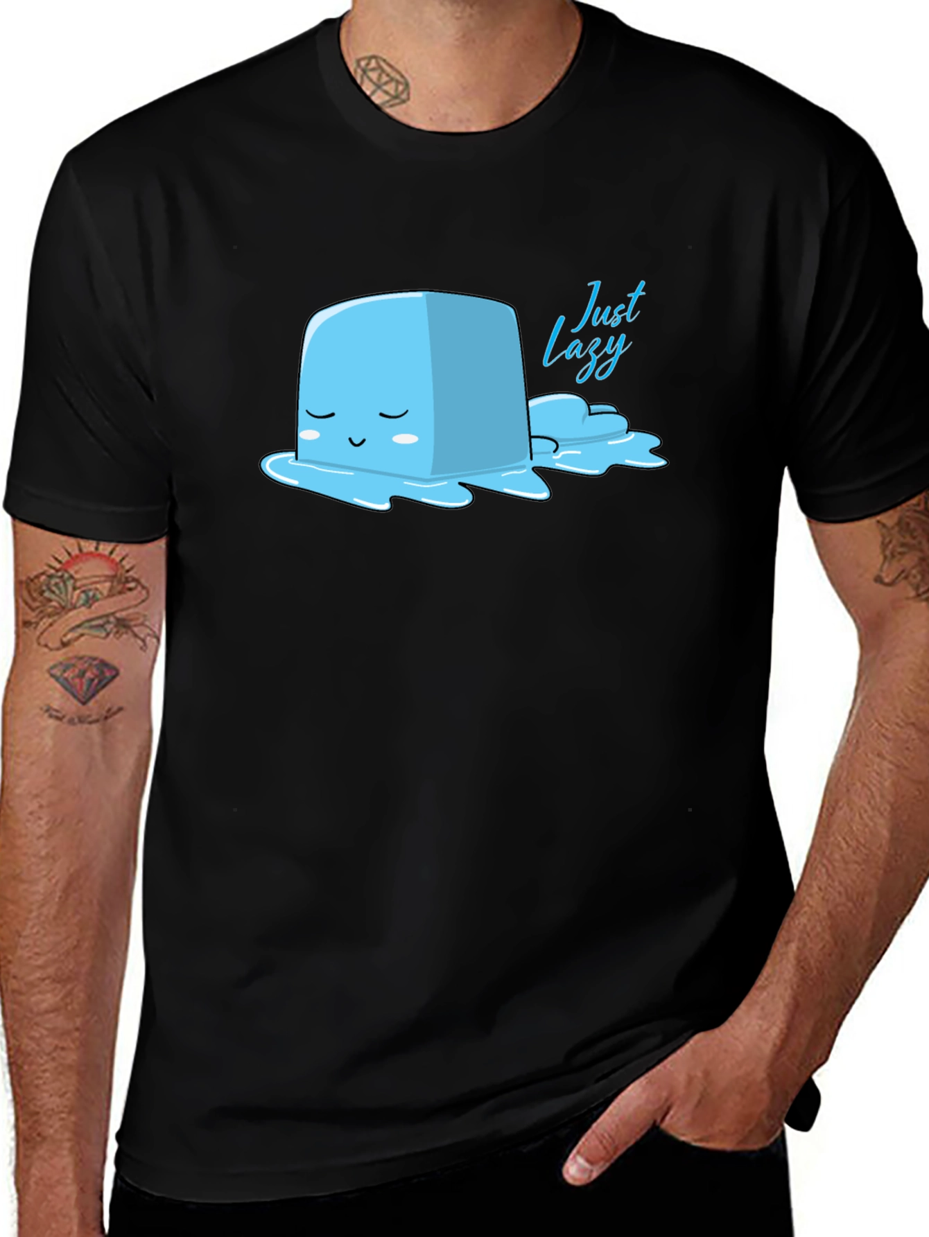 Variant 2 of Lazy Ice Cube Graphic T-Shirt