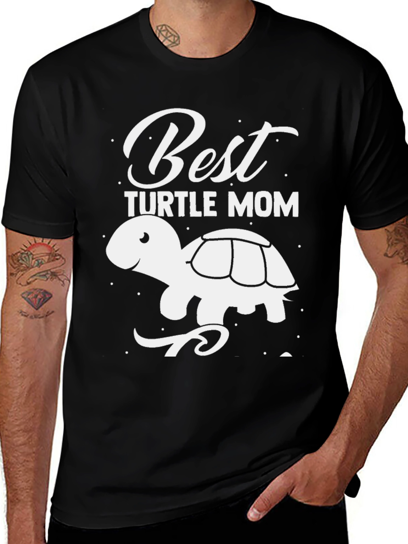 Variant 21 of Best Turtle Mom T-Shirt - Cute Turtle Graphic Tee