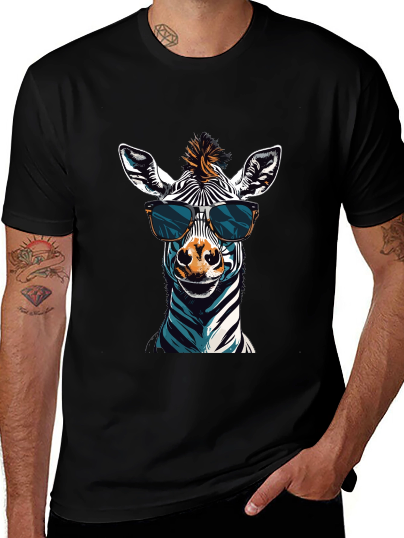 Variant 24 of Cool Zebra Graphic Tee