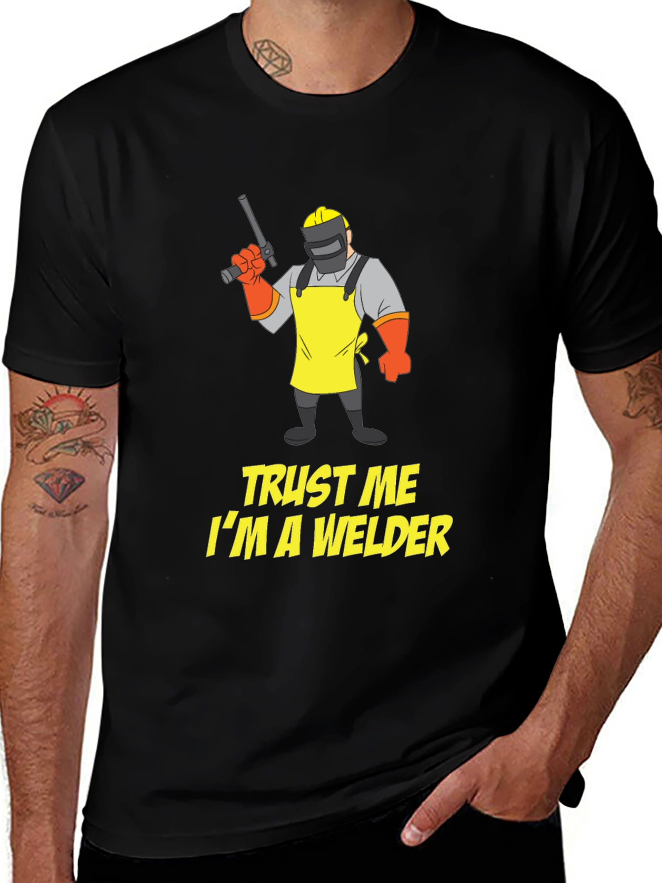 Trust Me I'm A Welder T-Shirt - Black