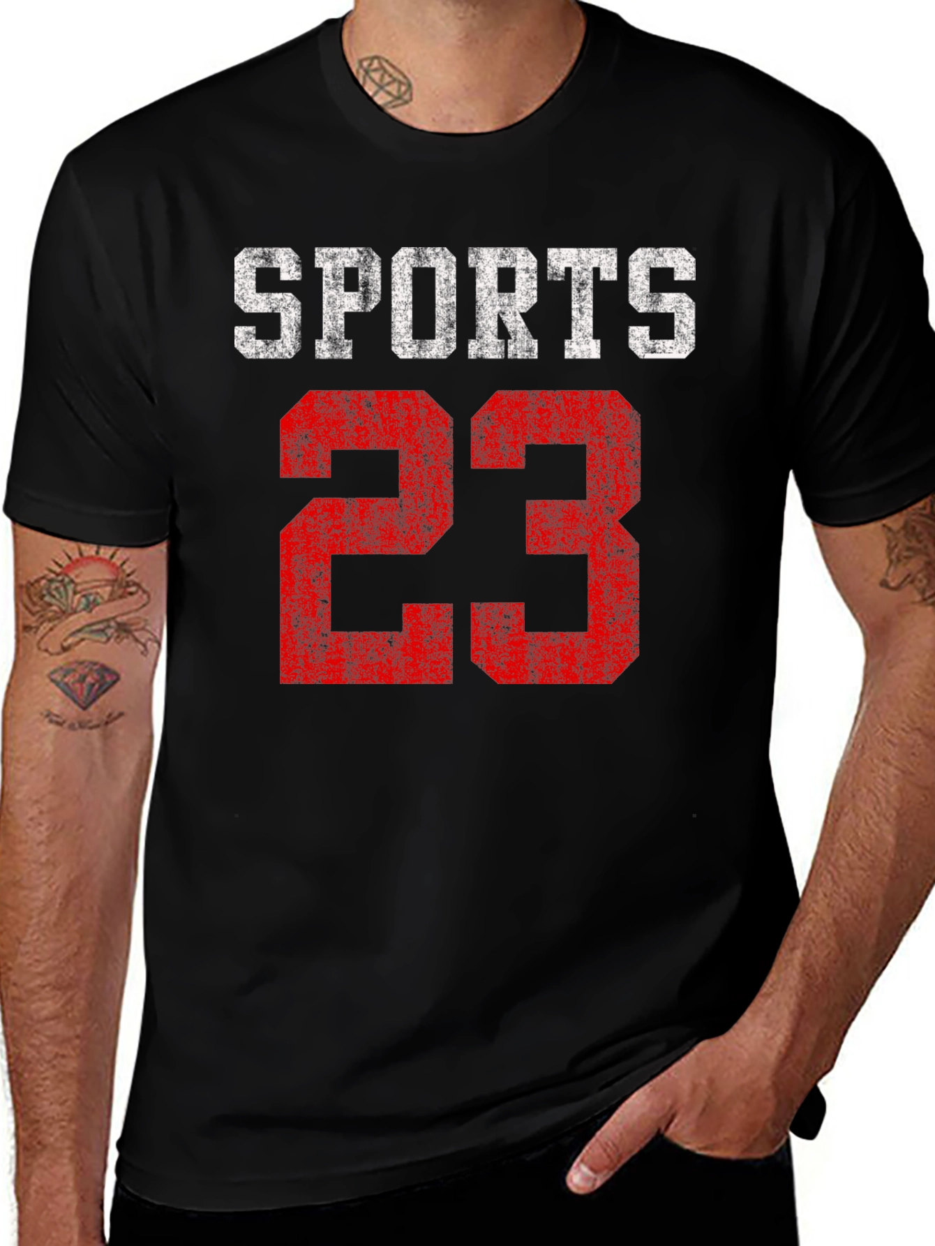Variant 12 of Sports 23 Graphic Tee - Distressed Print