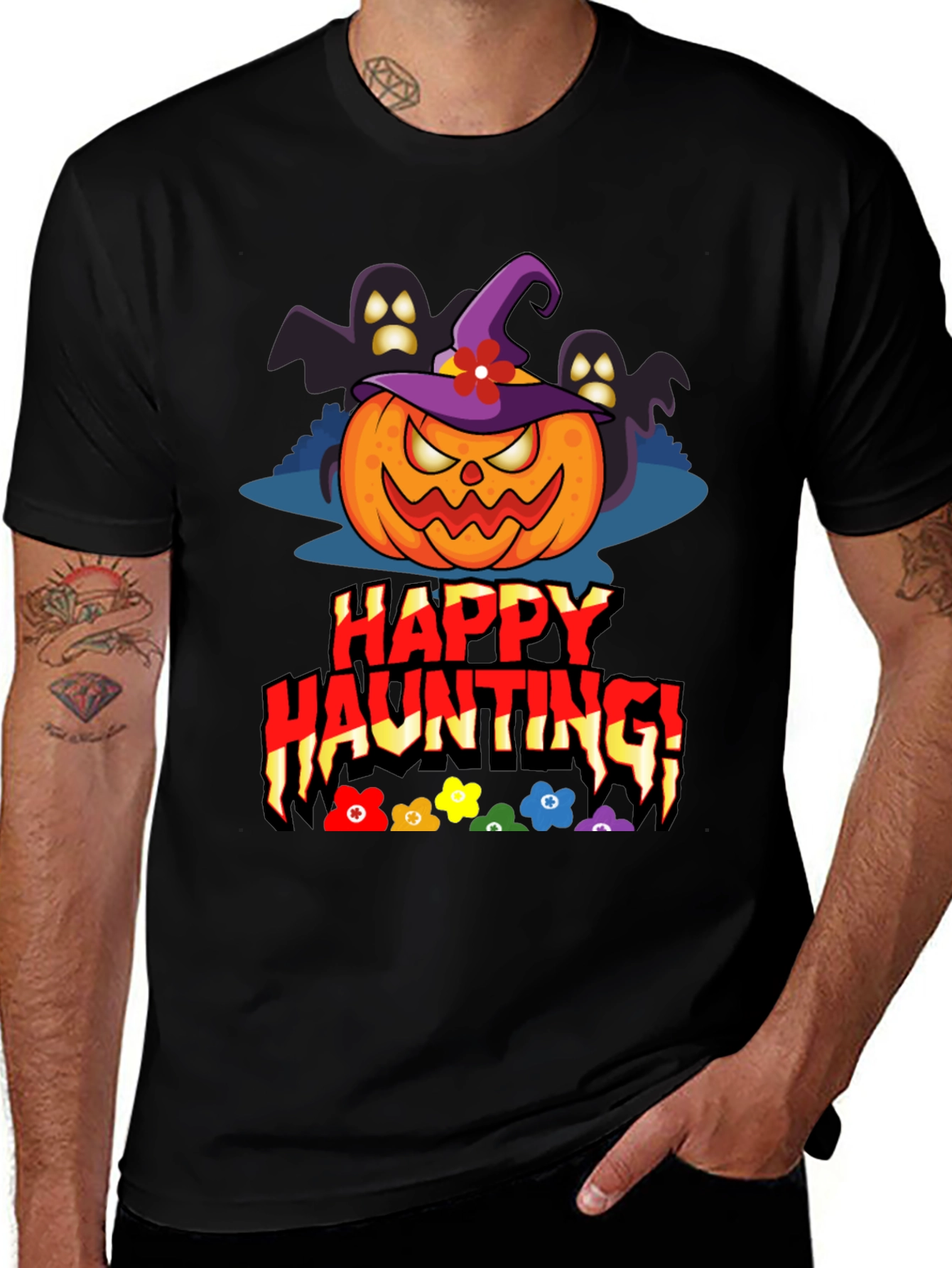 Happy Haunting Halloween Graphic T-Shirt