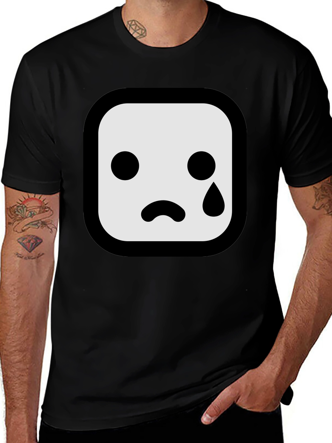 Variant 5 of Sad Emoji T-Shirt - Express Yourself