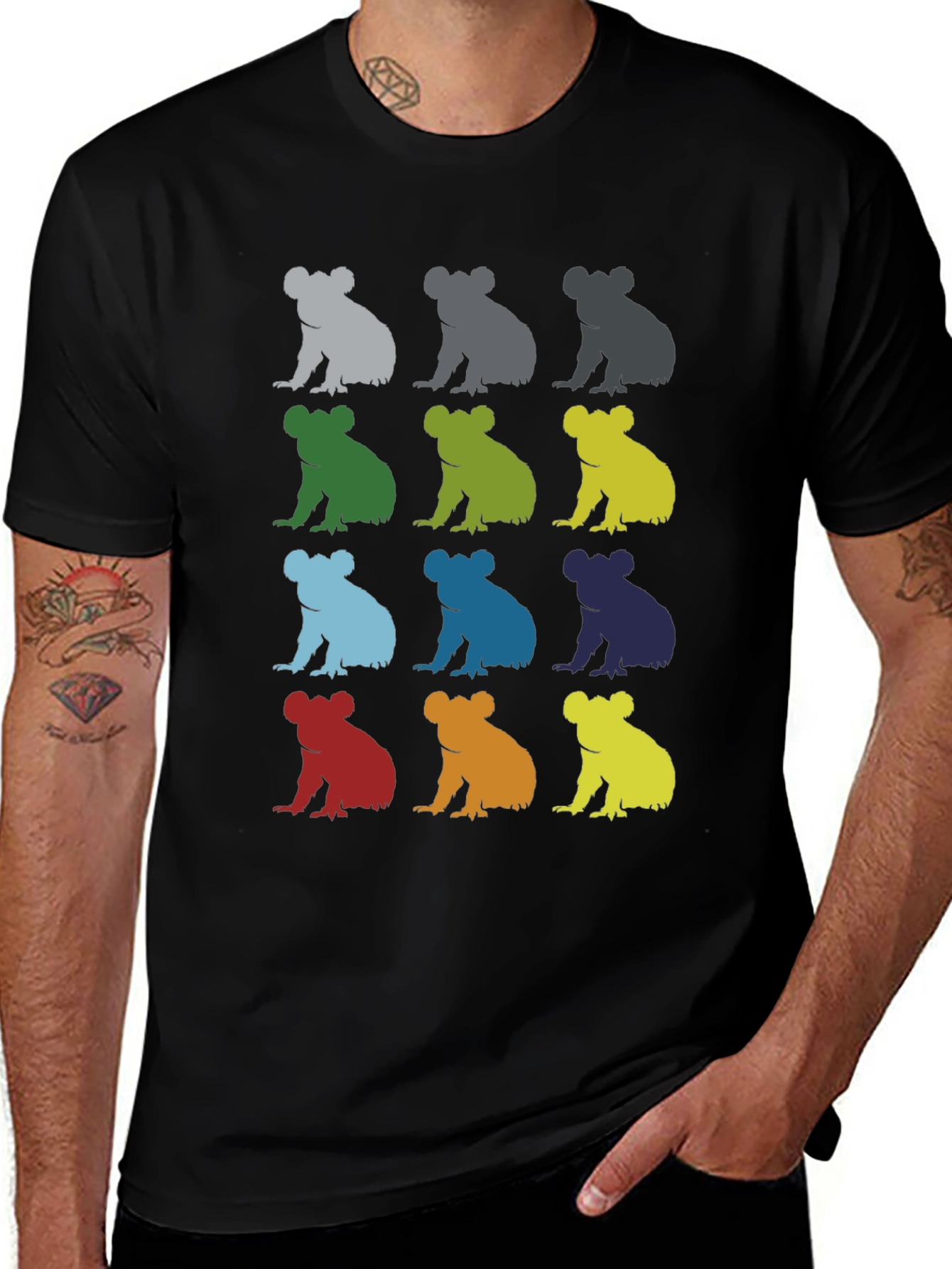 Variant 8 of Koala Pop Art Graphic T-Shirt - Stylish & Unique Design
