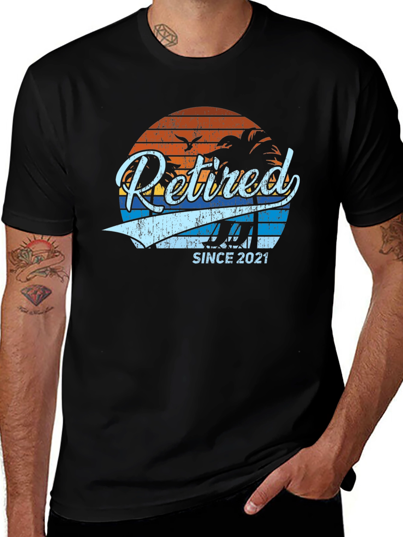 Variant 2 of Retired Since 2021 T-Shirt
