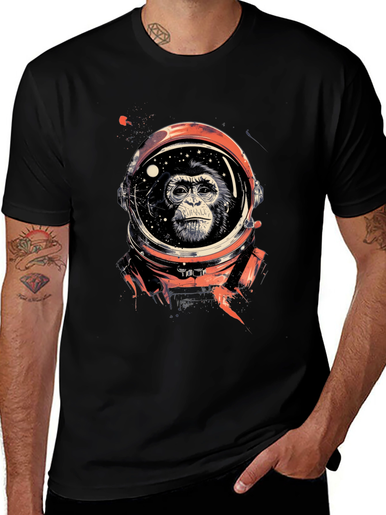 Variant 9 of Astro Chimp Graphic T-Shirt - Cool Space Ape Tee
