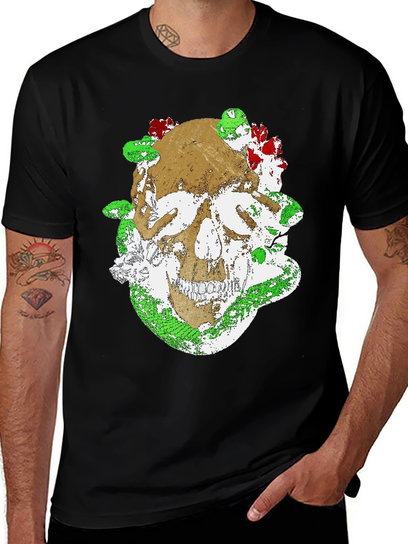 Variant 15 of Skull Graphic T-Shirt - Dark Style