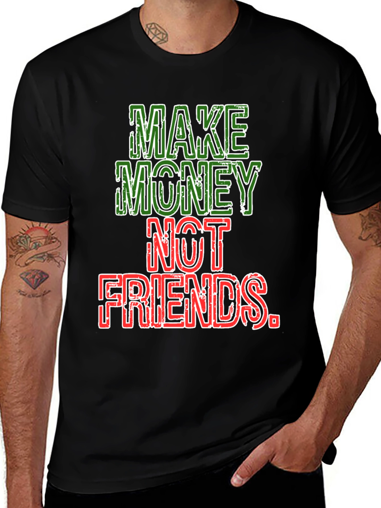 Make Money Not Friends Graphic Tee