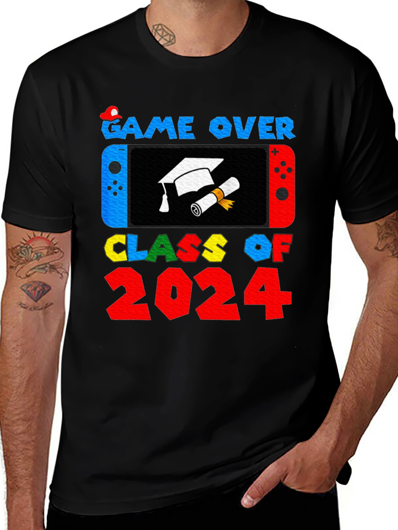 Game Over Class of 2024 Graduation T-Shirt