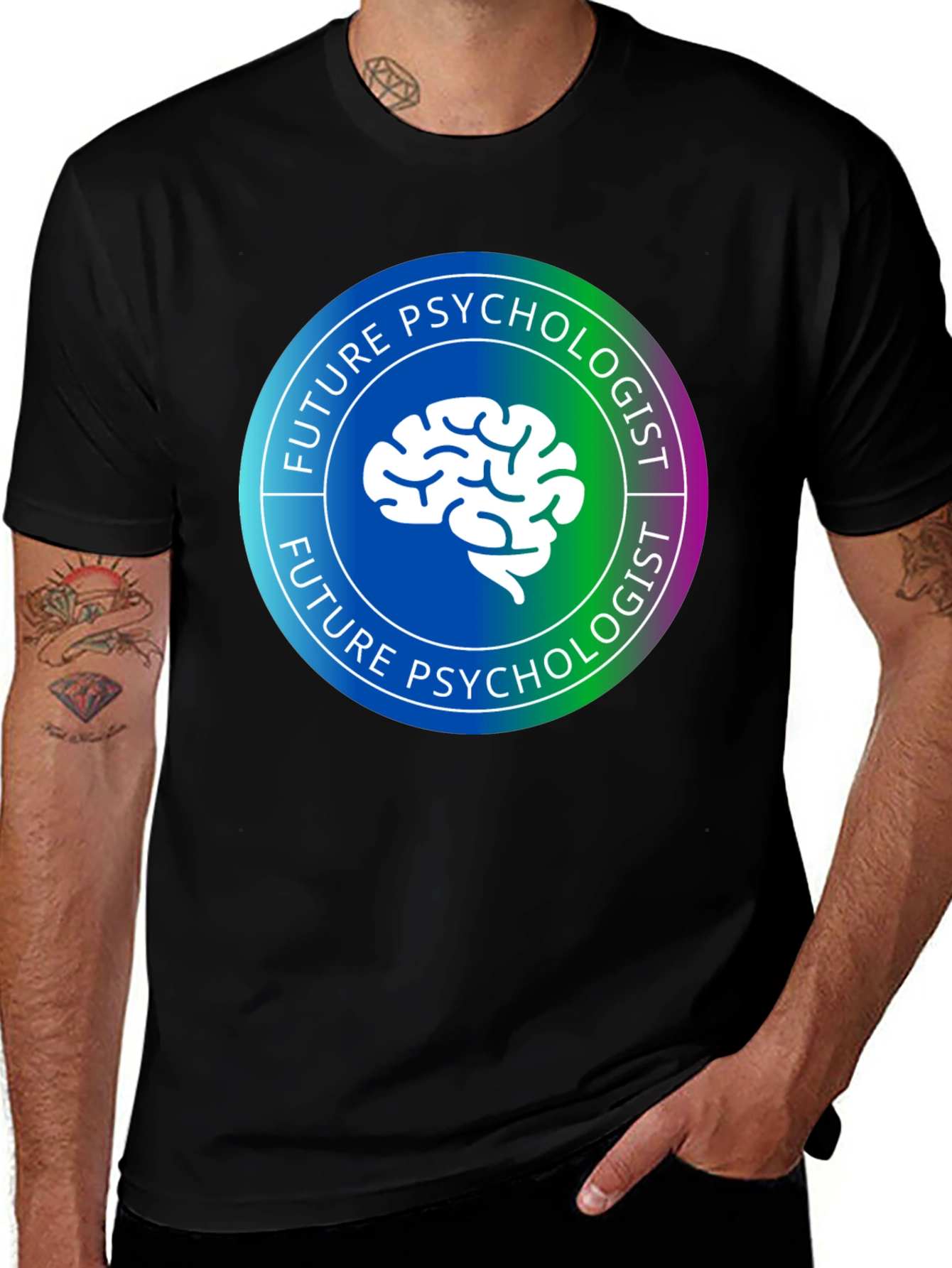 Variant 19 of Future Psychologist Brain T-Shirt - Study in Style