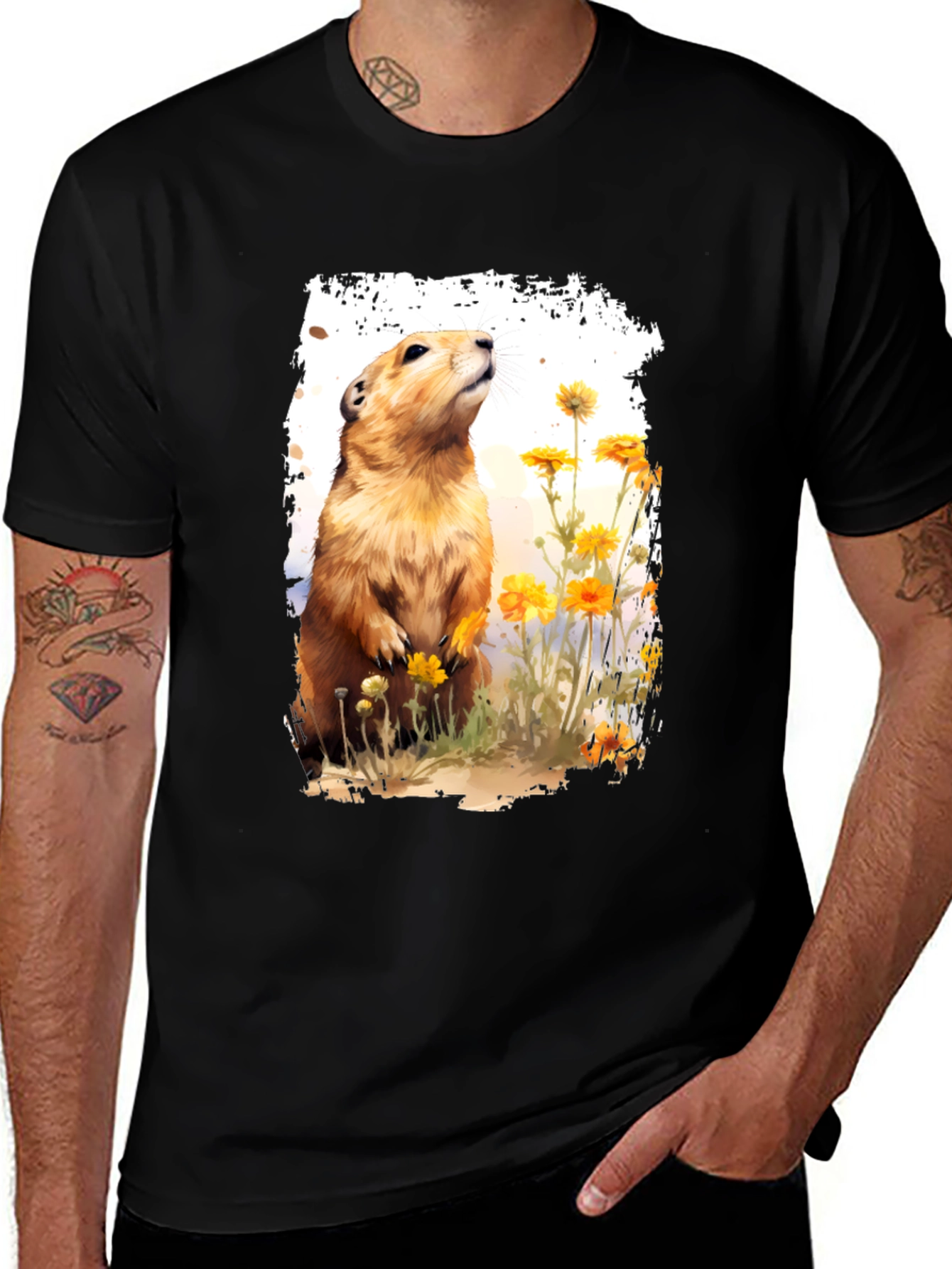 Variant 14 of Prairie Dog Graphic T-Shirt - Nature Lover Tee