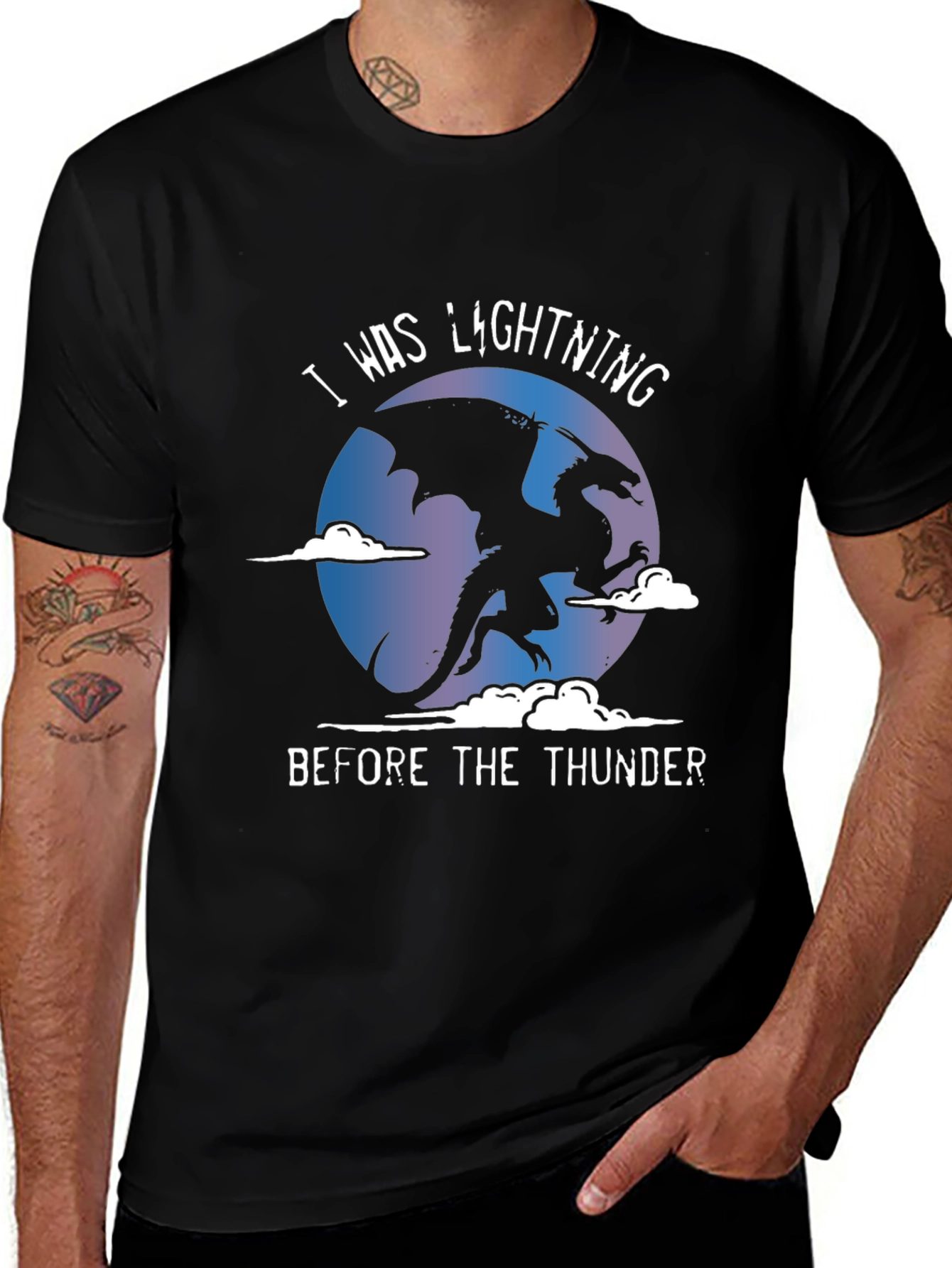 Variant 17 of Dragon Lightning T-Shirt