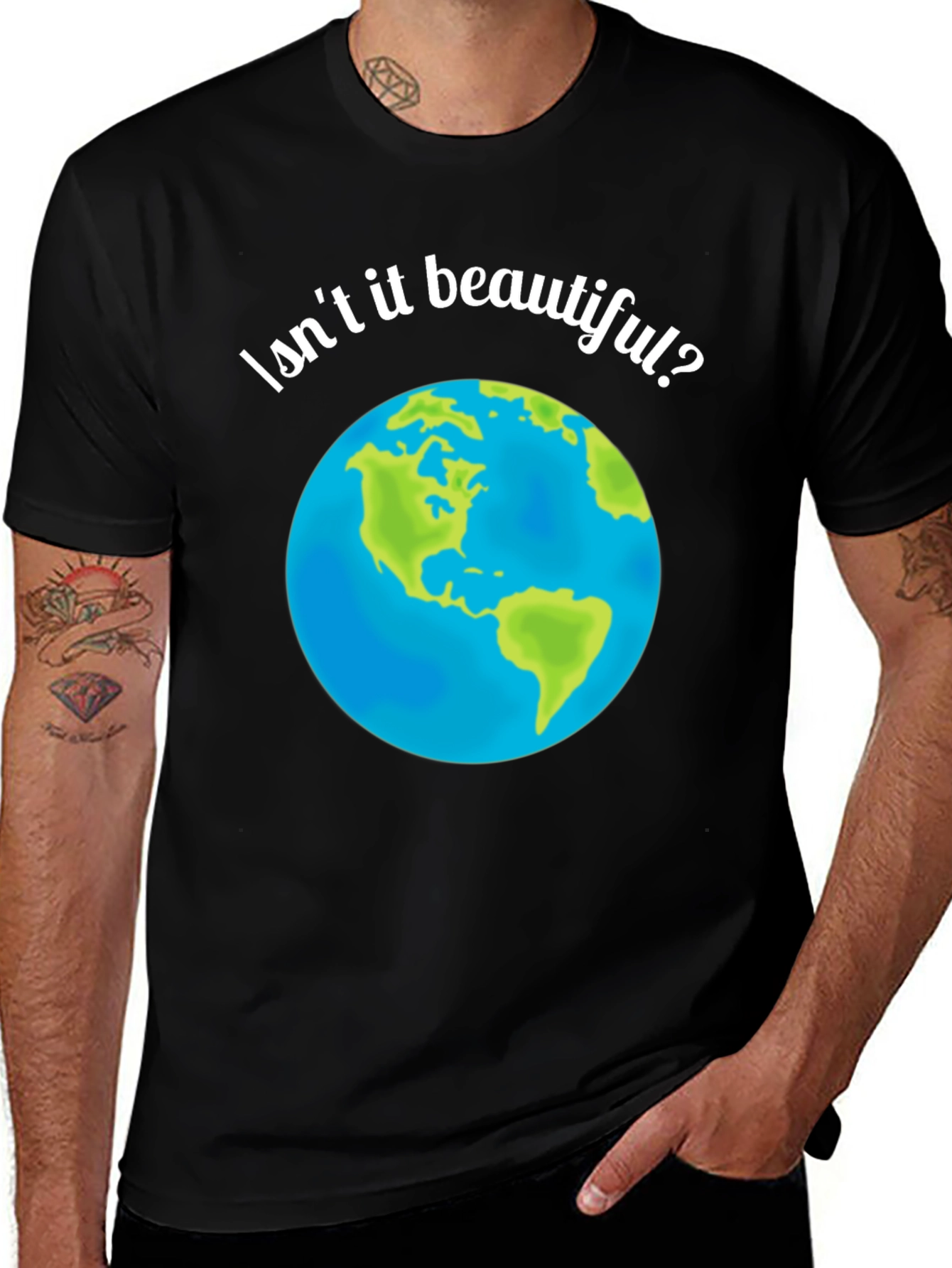 Variant 23 of Isn't It Beautiful? Earth Graphic T-Shirt