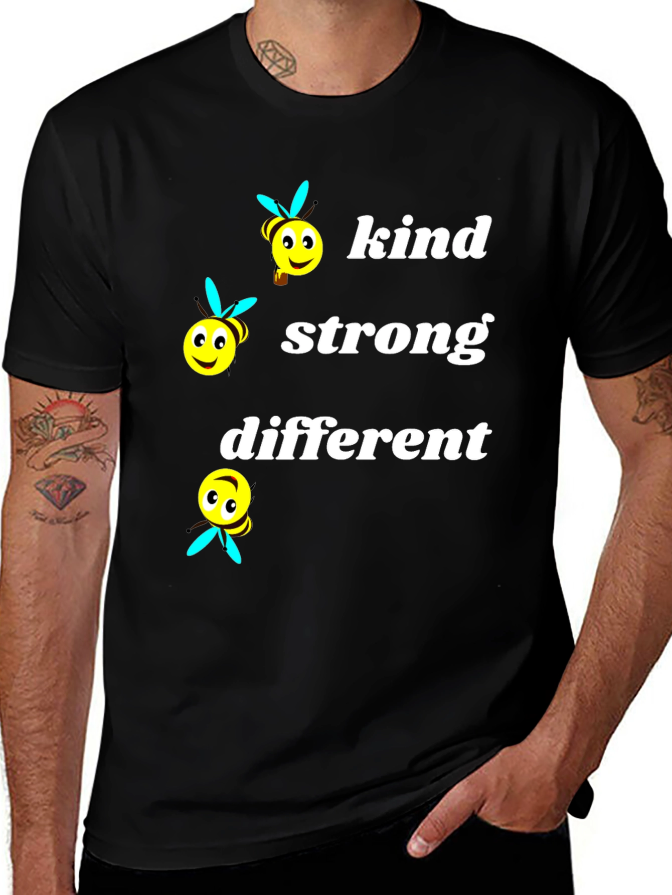 Variant 5 of Kind Strong Different Graphic Tee