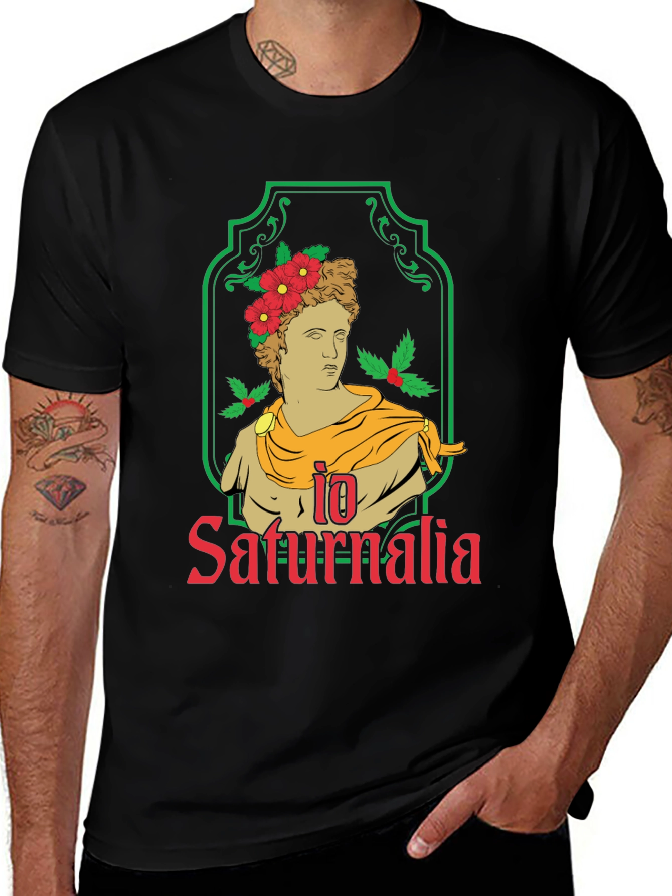 Io Saturnalia Graphic Tee - Roman Holiday T-Shirt