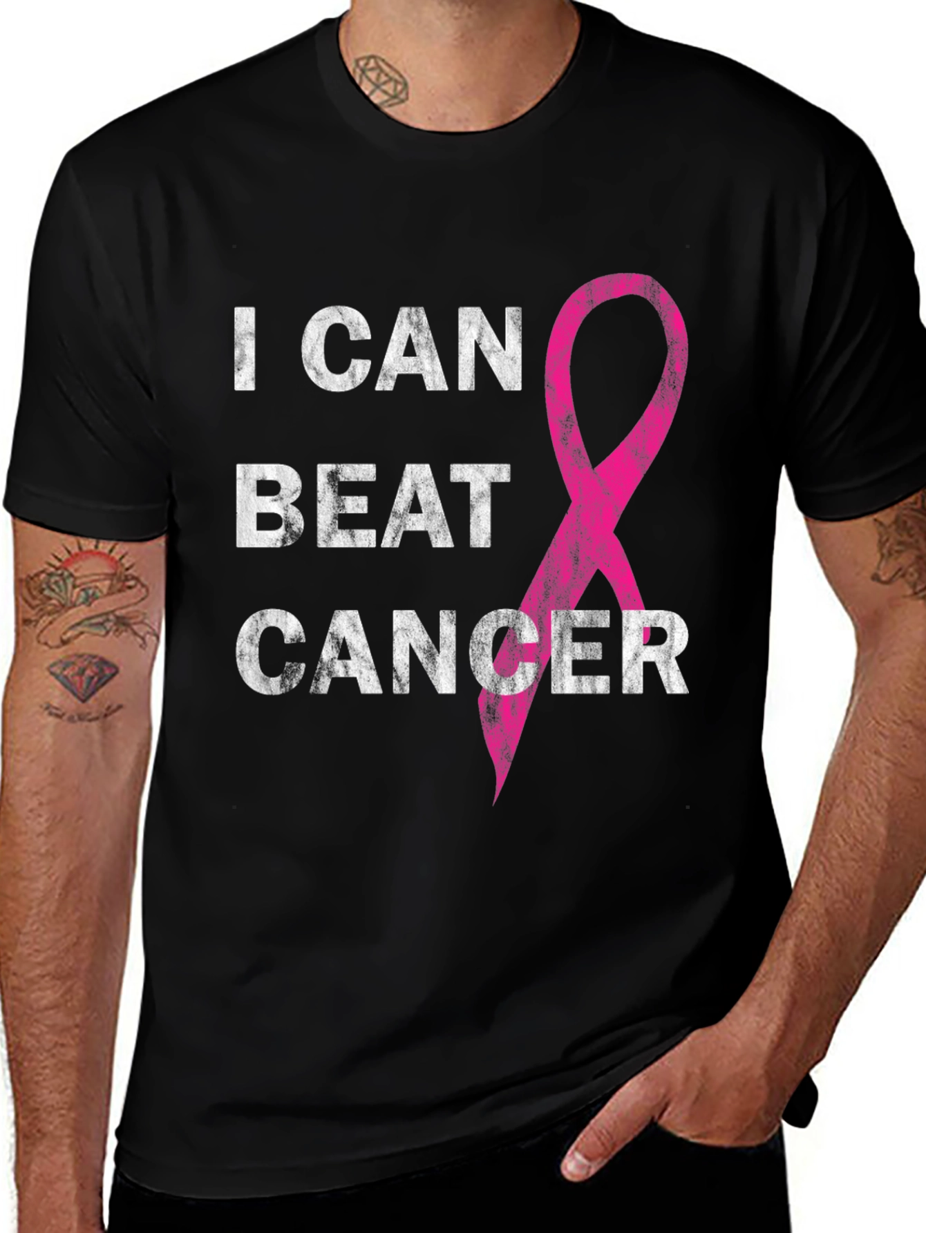 Variant 24 of I Can Beat Cancer Awareness T-Shirt