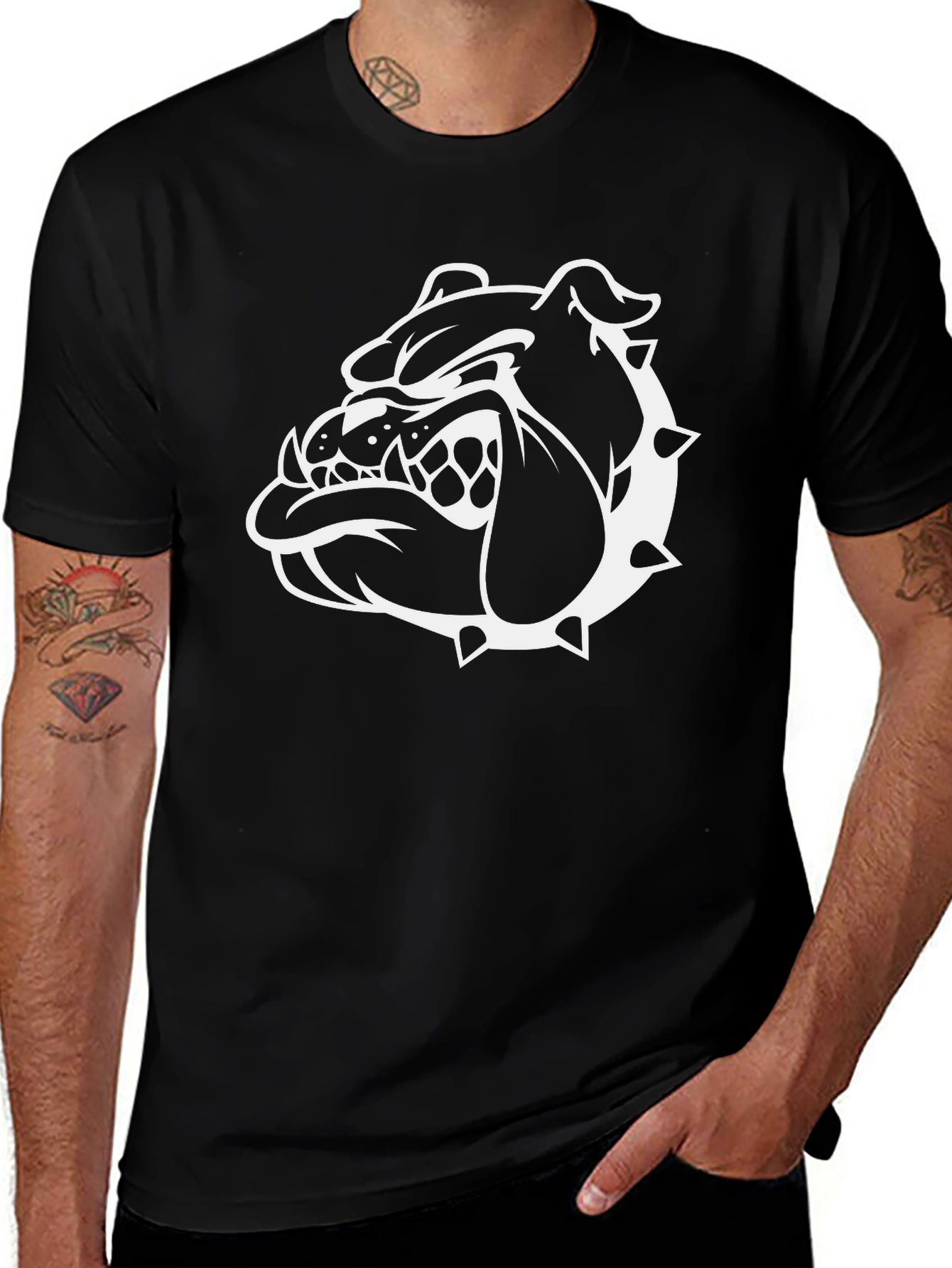 Variant 24 of Black Bulldog Graphic T-Shirt