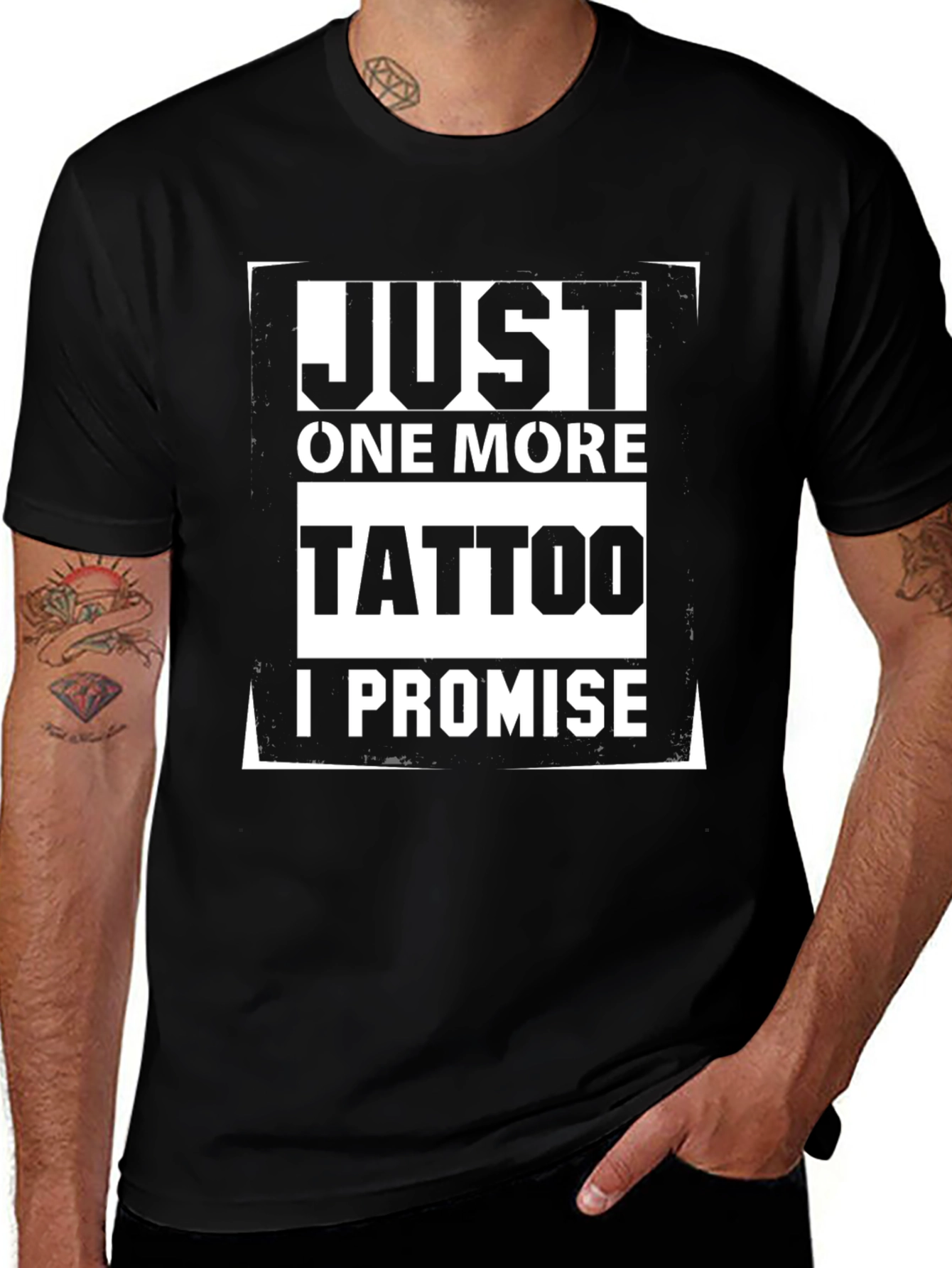 Variant 17 of Just One More Tattoo T-Shirt - Funny Tattoo Lover Tee