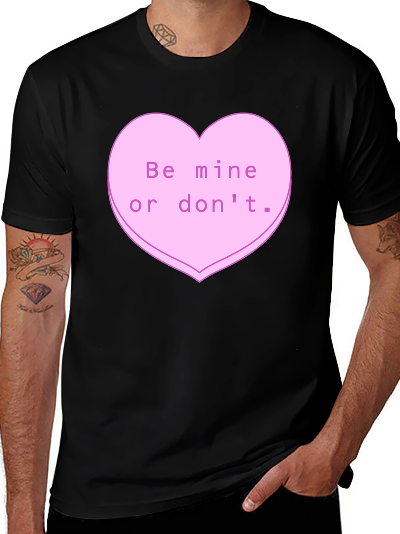 Variant 4 of Be Mine or Don't Graphic T-Shirt - Valentine's Day