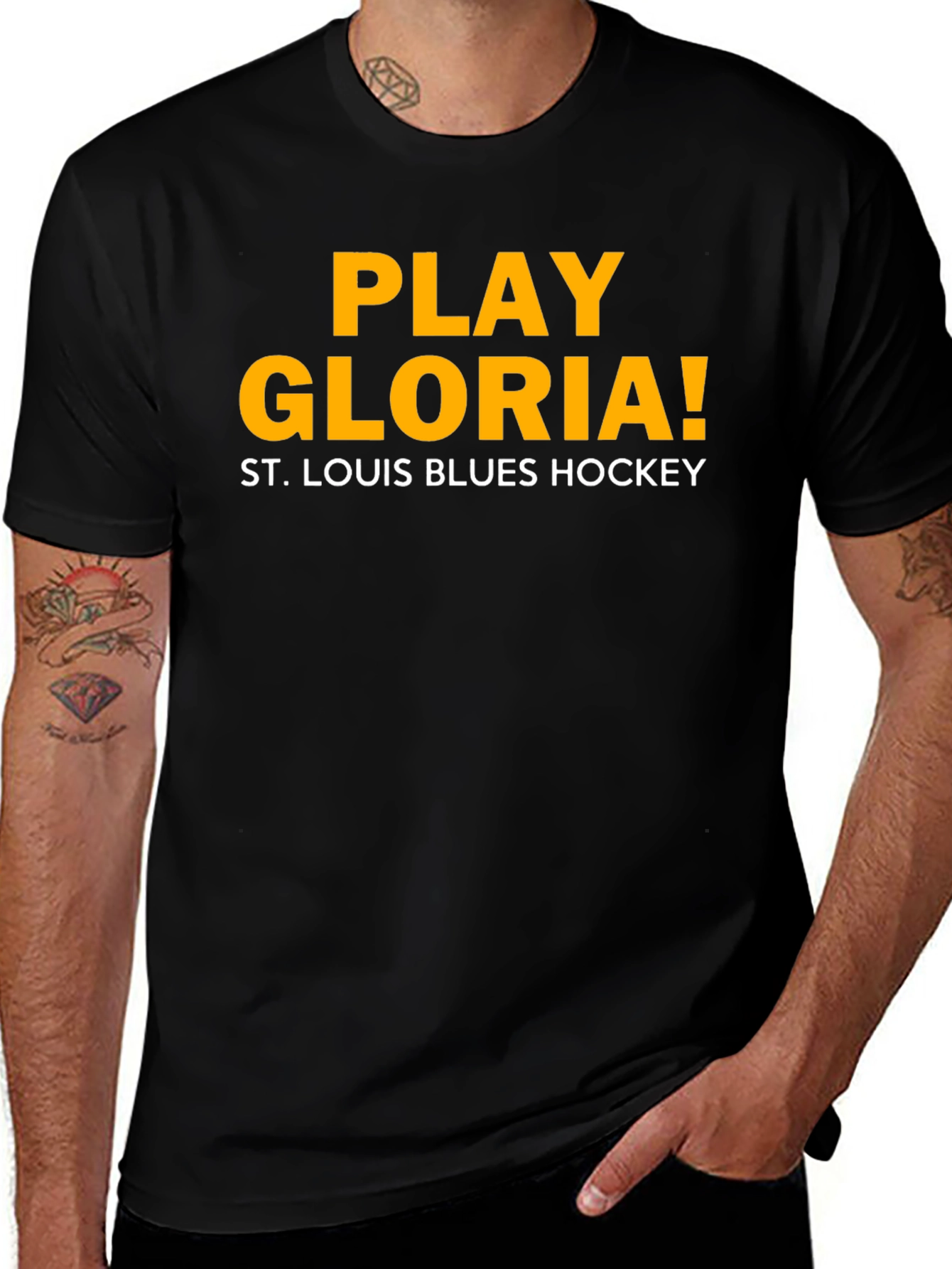 St. Louis Blues Hockey Play Gloria T-Shirt
