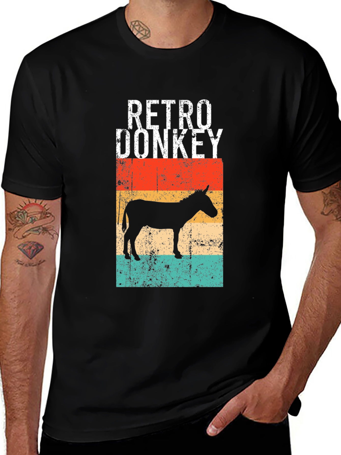 Variant 17 of Retro Donkey Graphic T-Shirt