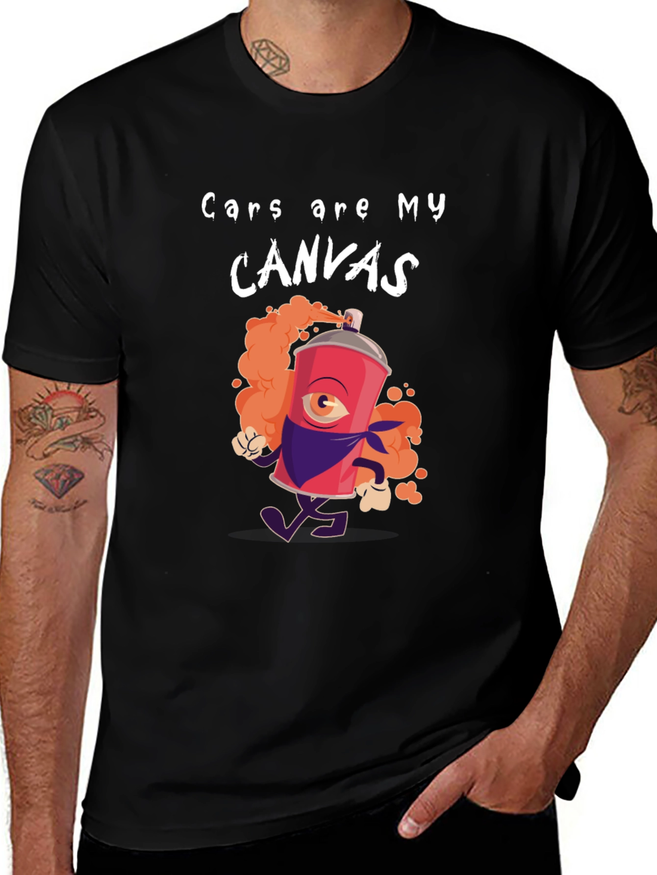 Variant 9 of Cars are my Canvas T-Shirt