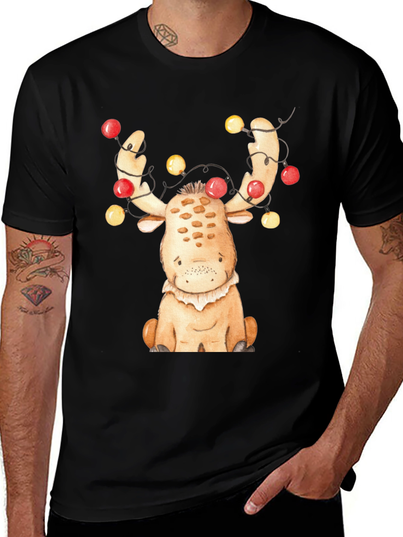 Variant 28 of Festive Reindeer T-Shirt