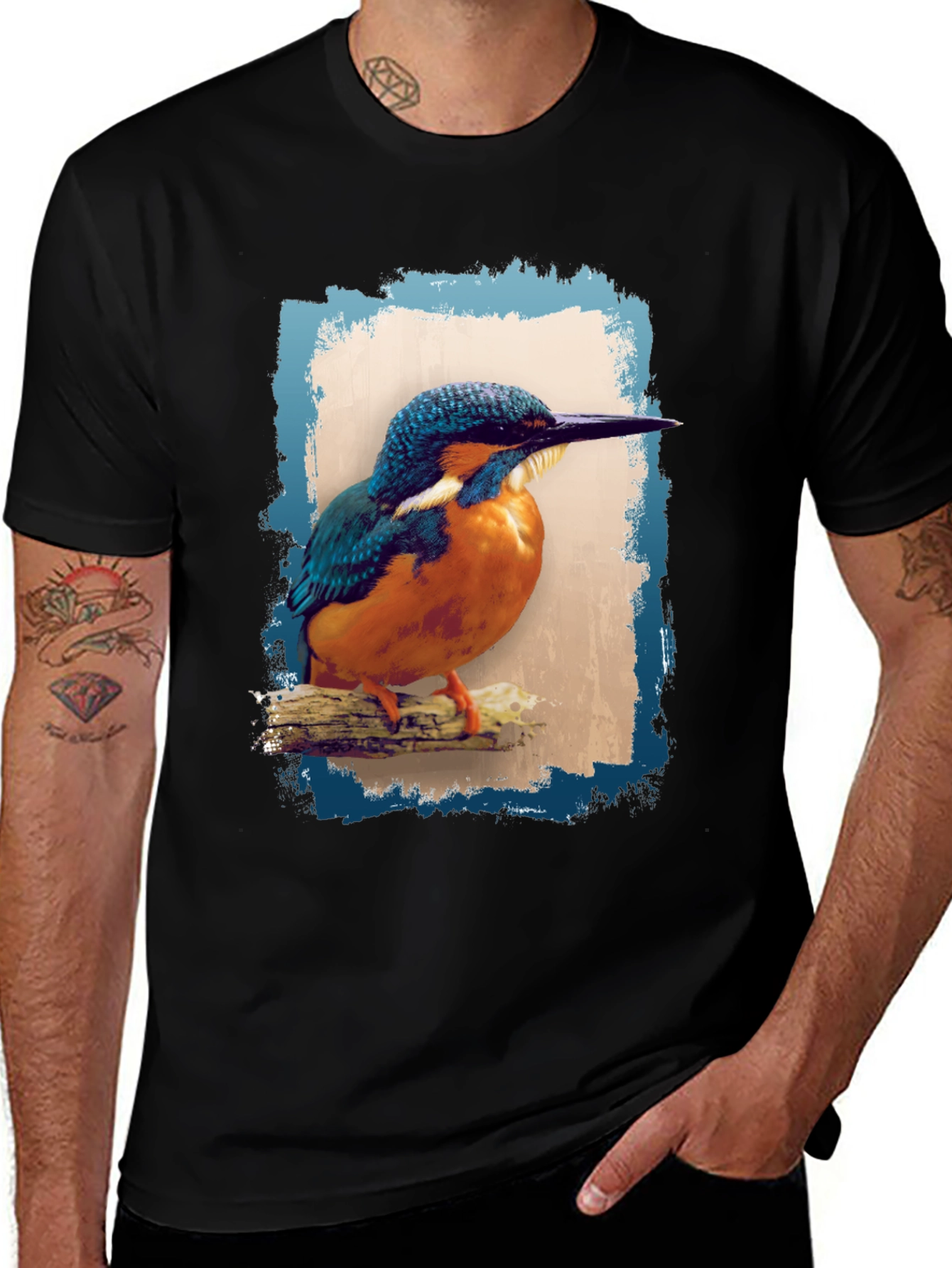 Variant 13 of Kingfisher Bird Graphic Tee - Nature Lover T-Shirt